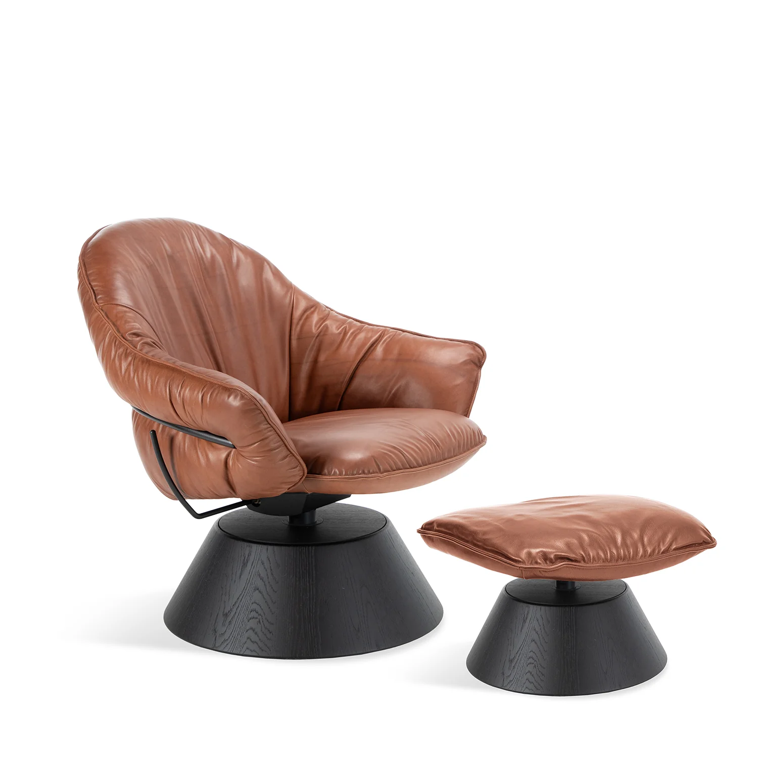 freifrau | marie lounge chair low | cone frame | adora kandis leather - Image 5