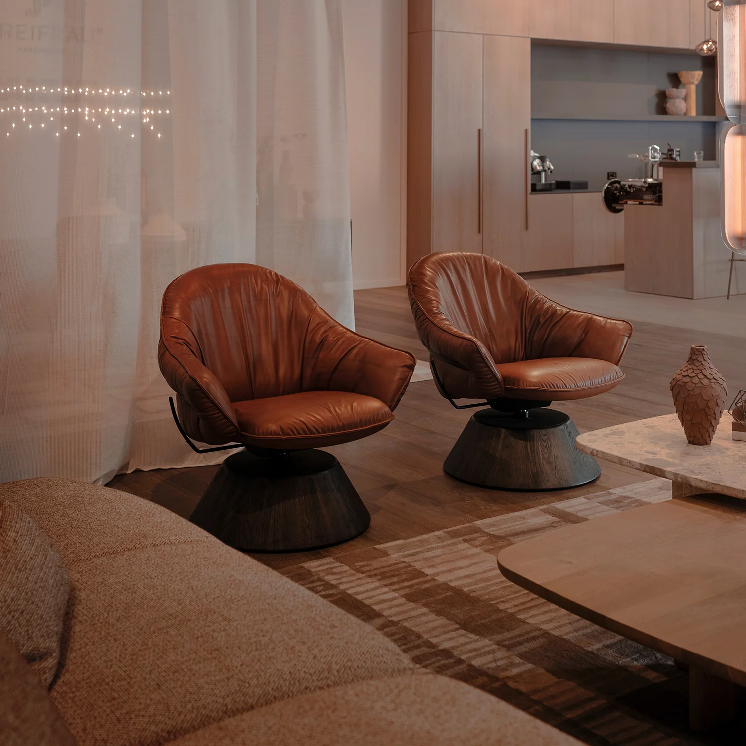 freifrau | marie lounge chair low | cone frame | adora kandis leather - Image 6