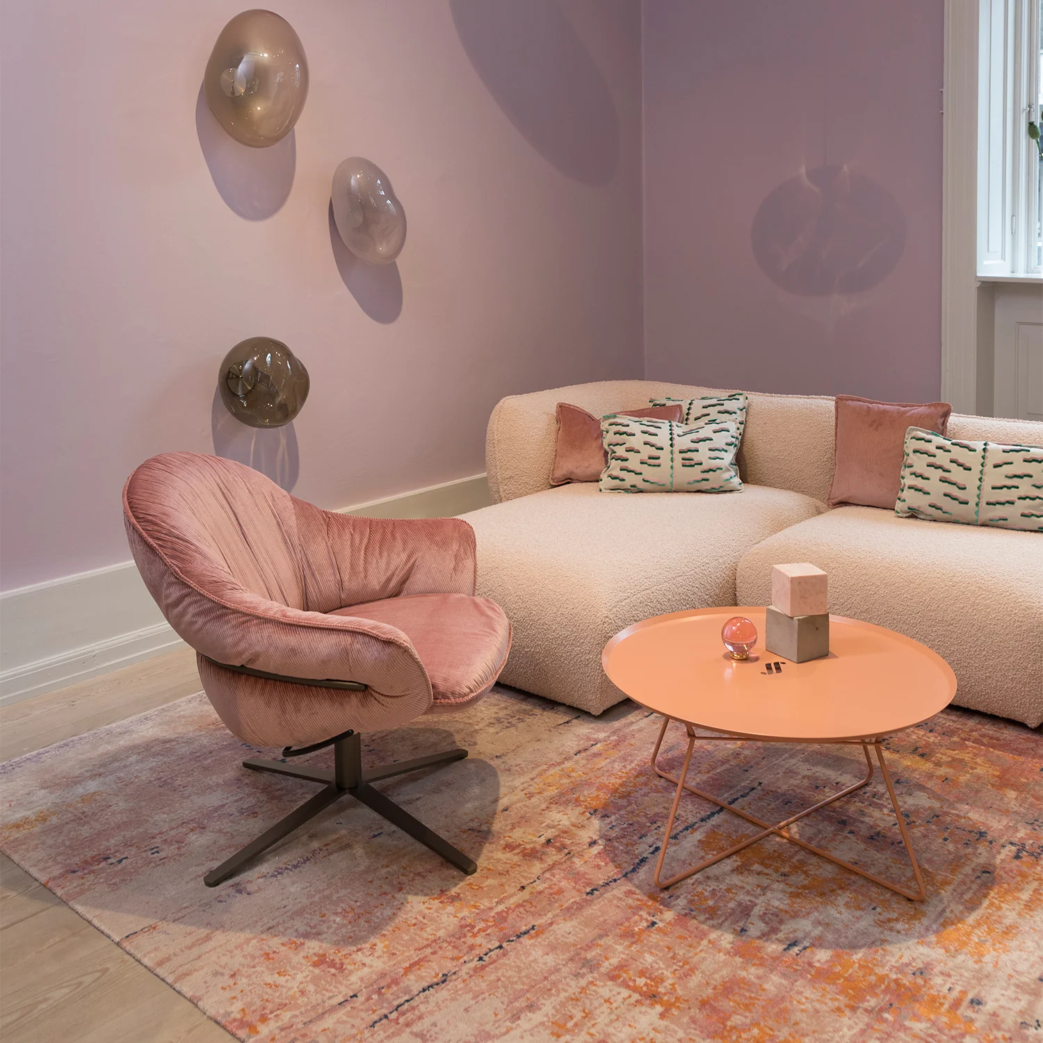 freifrau | marie lounge chair | x-base with rocker + tilting mechanism | adora jade leather + bronze frame - Image 21