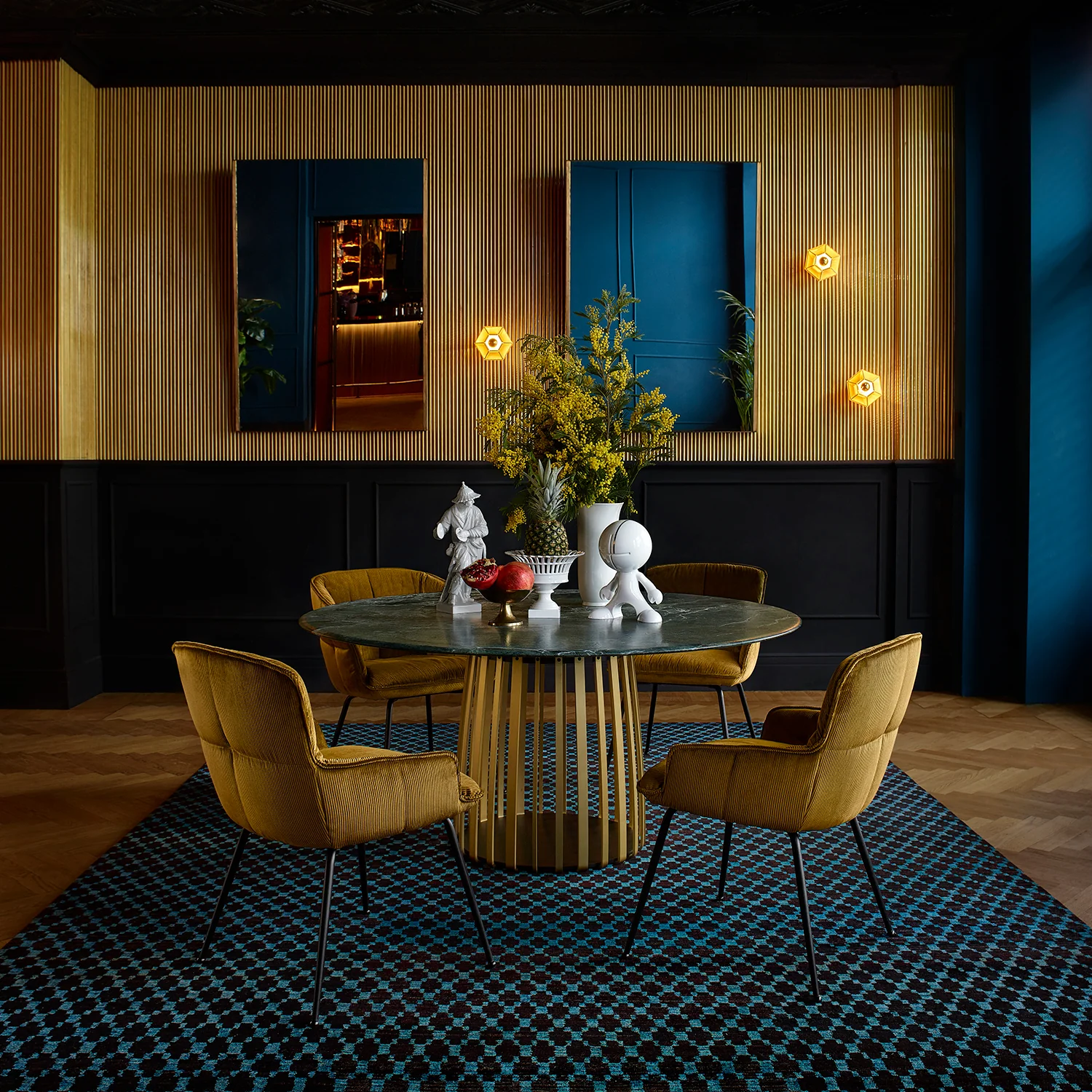 freifrau | marla armchair low | wood frame black | riga khaki - Image 5