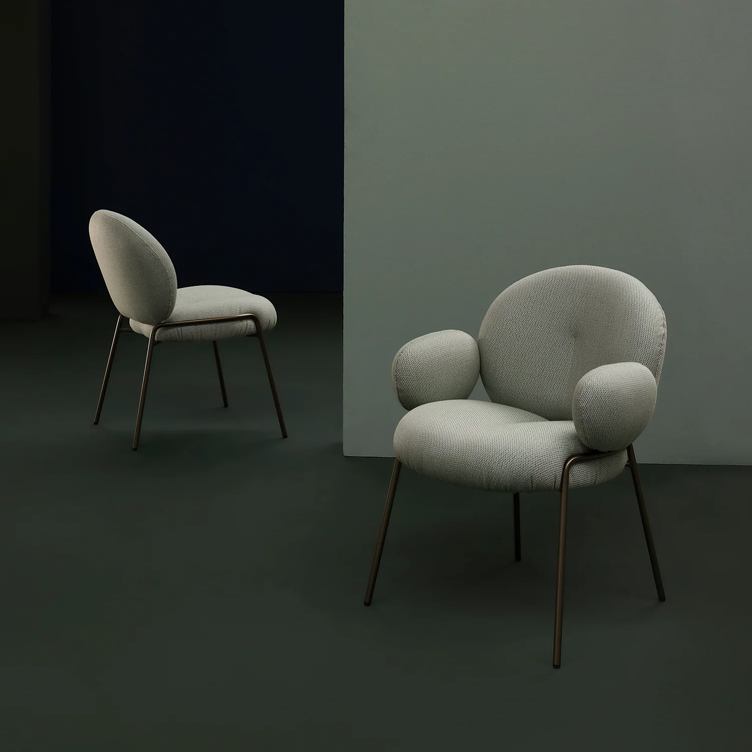 freifrau | nana outdoor chair | lopi fabric + steel bronze glaze frame - Image 4
