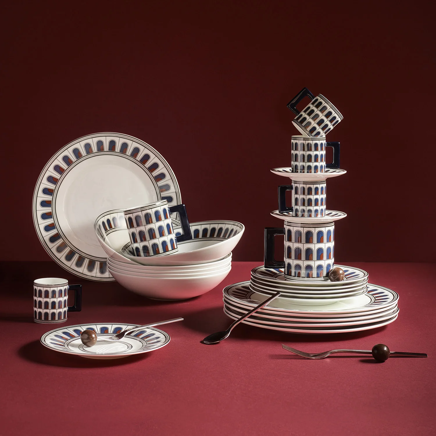 greg natale | palazzo dinner plate | navy ~ DC - Image 3