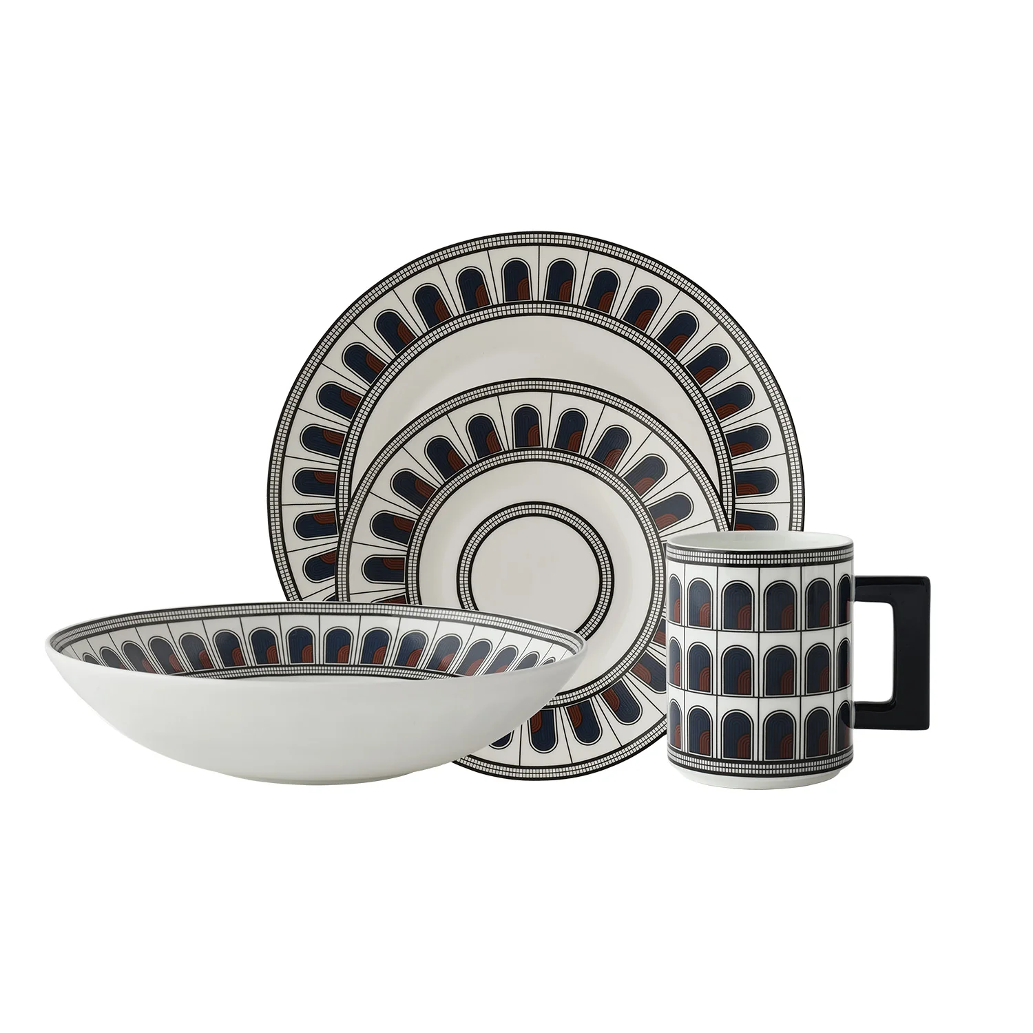 greg natale | palazzo dinner plate | navy ~ DC - Image 5