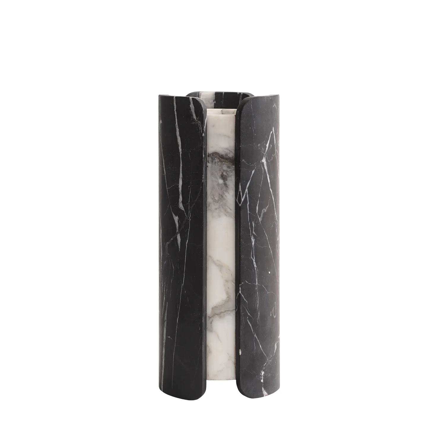 greg natale | vent vase | nero + arabescato