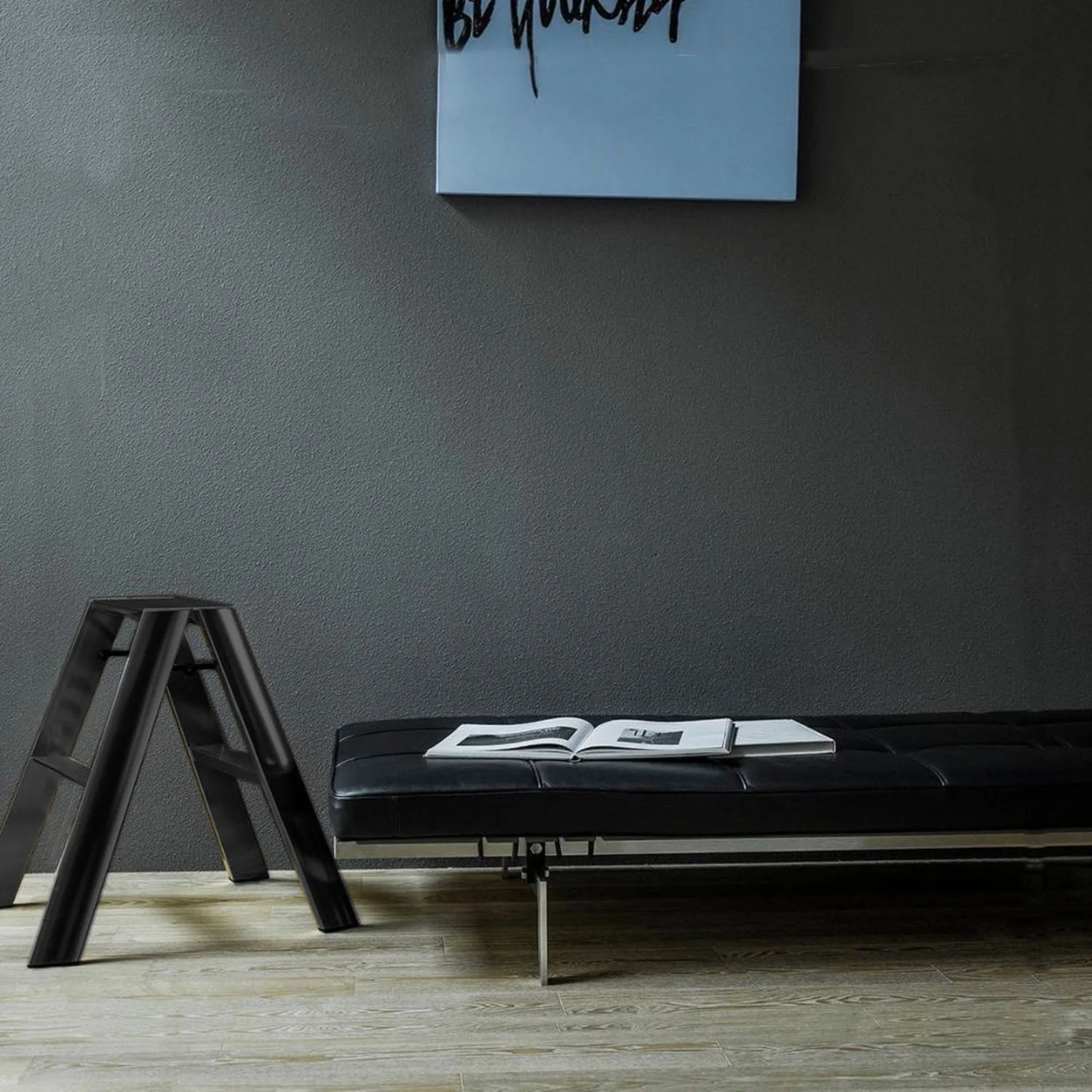 hasegawa | lucano 2 step ladder | black - Image 6