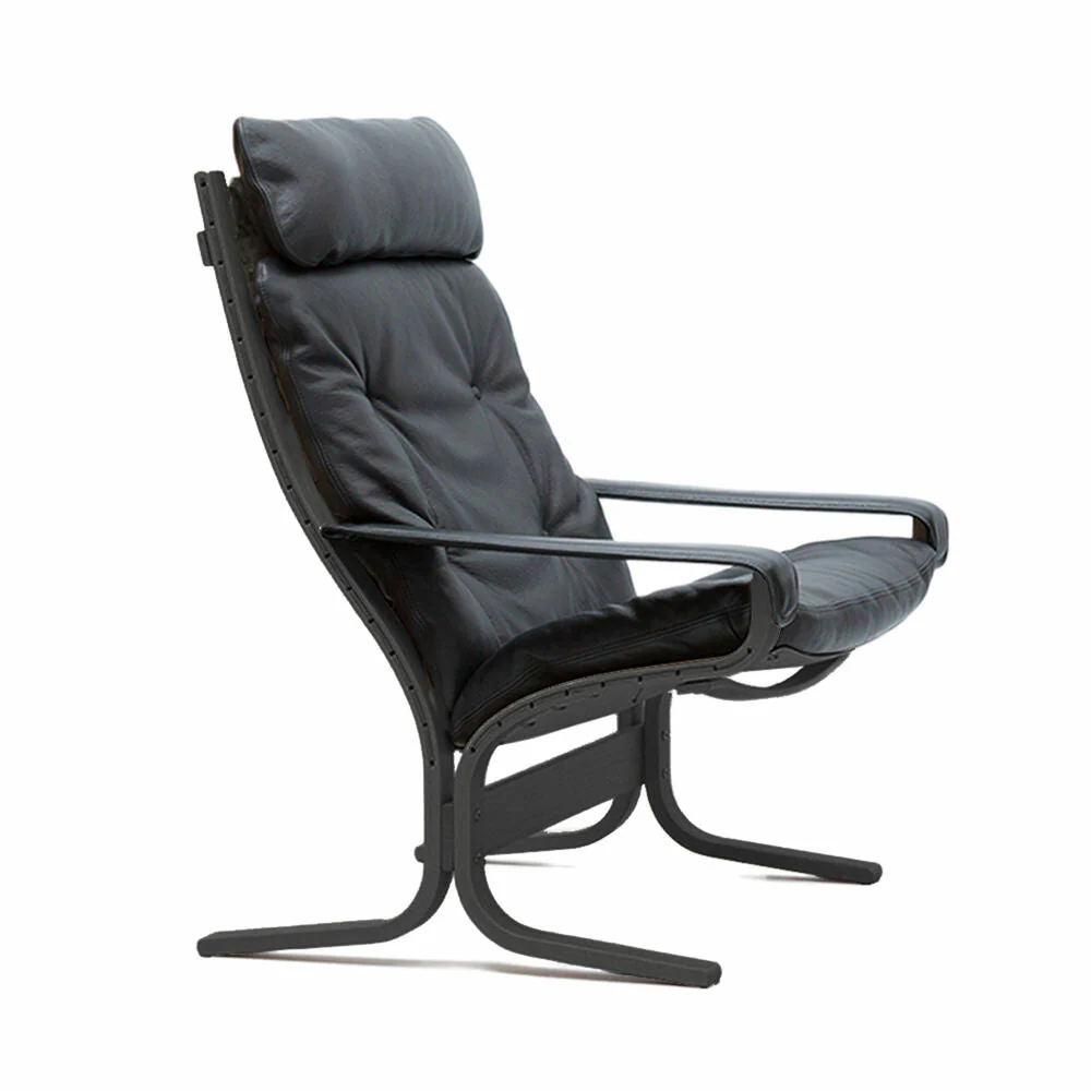 hjelle | siesta classic 301 chair | high back with arms | black oak + hemsen HA19 leather - Image 5