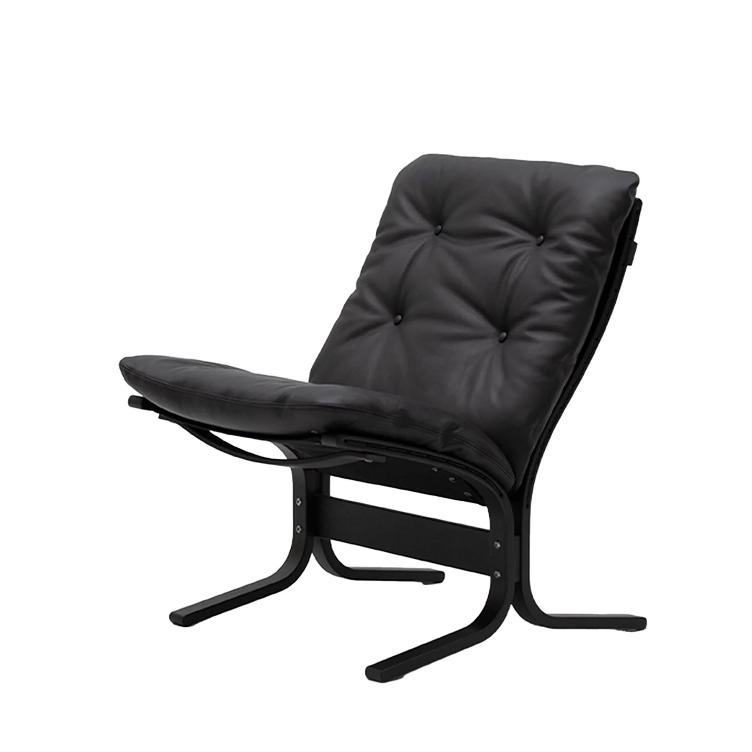 hjelle | siesta classic 302 chair | low back | black oak + hemsen HA19 leather