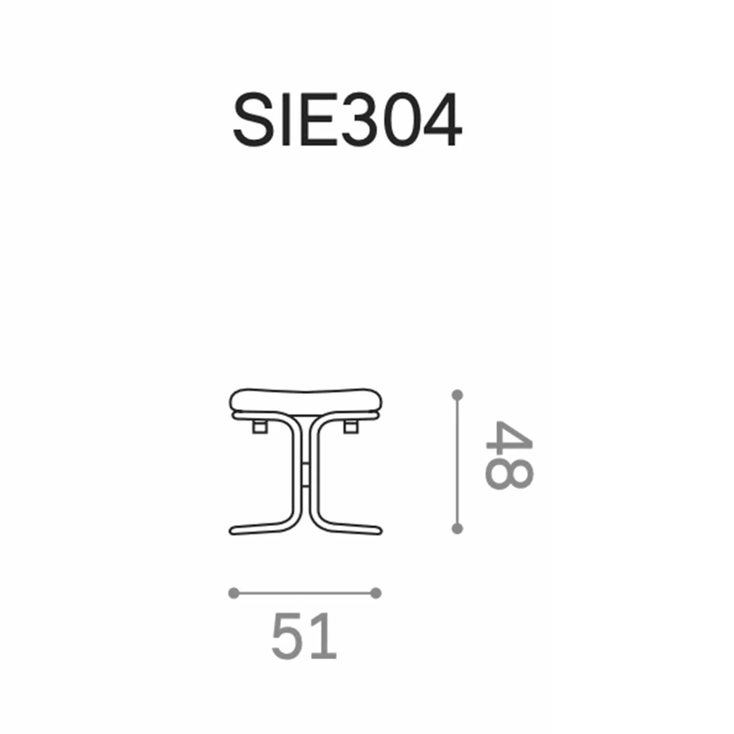 hjelle | siesta classic 304 footstool | oak + hemsen HA19 leather - Image 8
