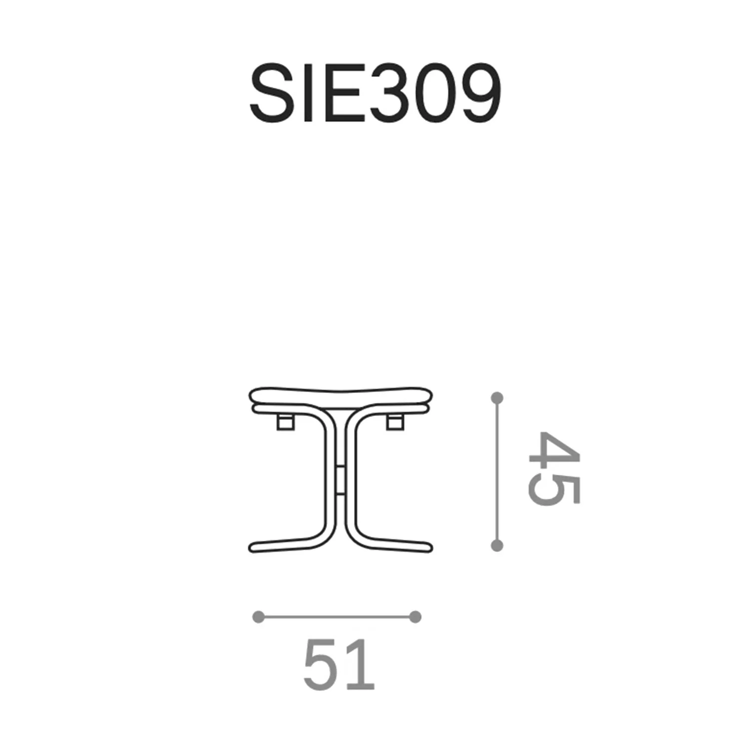 hjelle | siesta fiora 309 footstool | oak + hemsen HA19 leather - Image 8