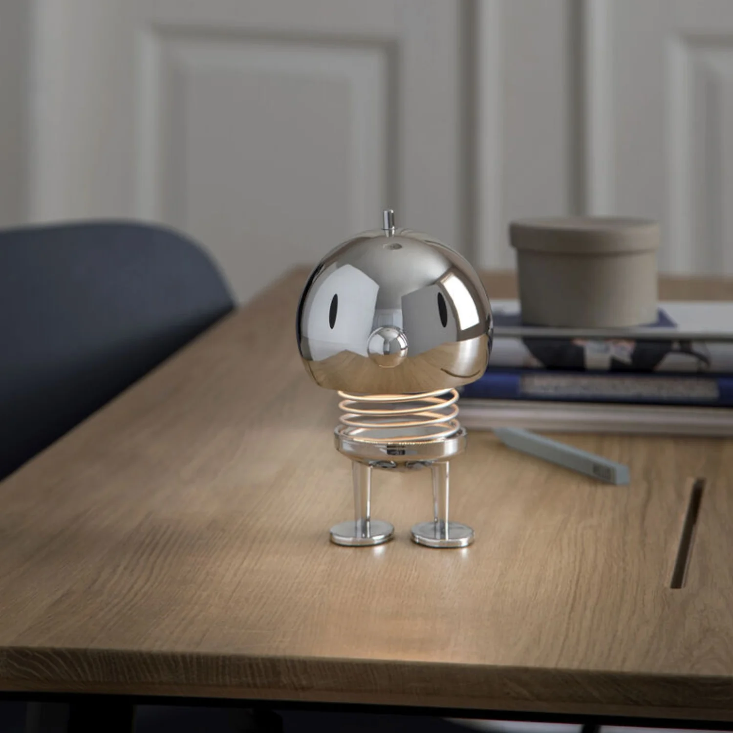hoptimist | cordless led lamp | chrome large - Image 2
