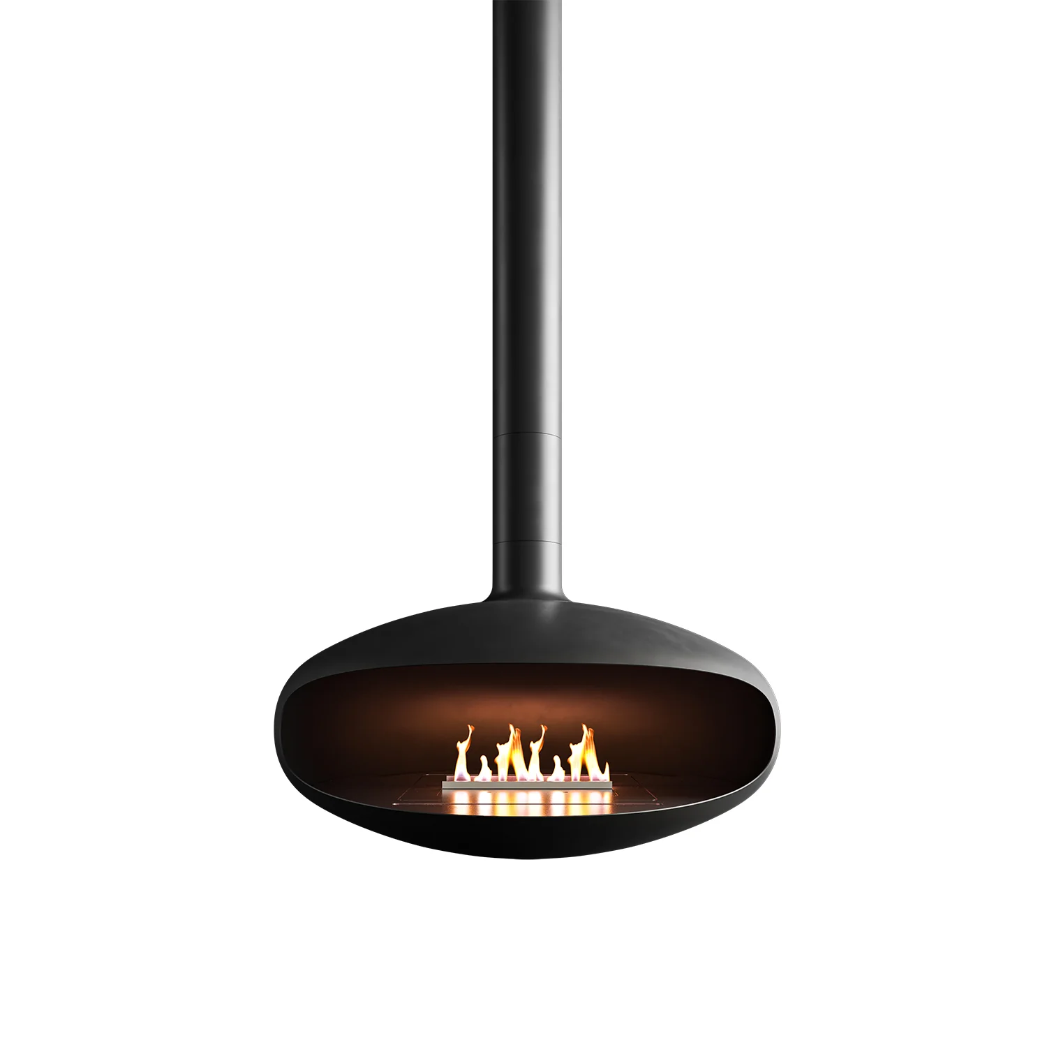 icon fires | the iconic 900 hanging fireplace | matte black - Image 11
