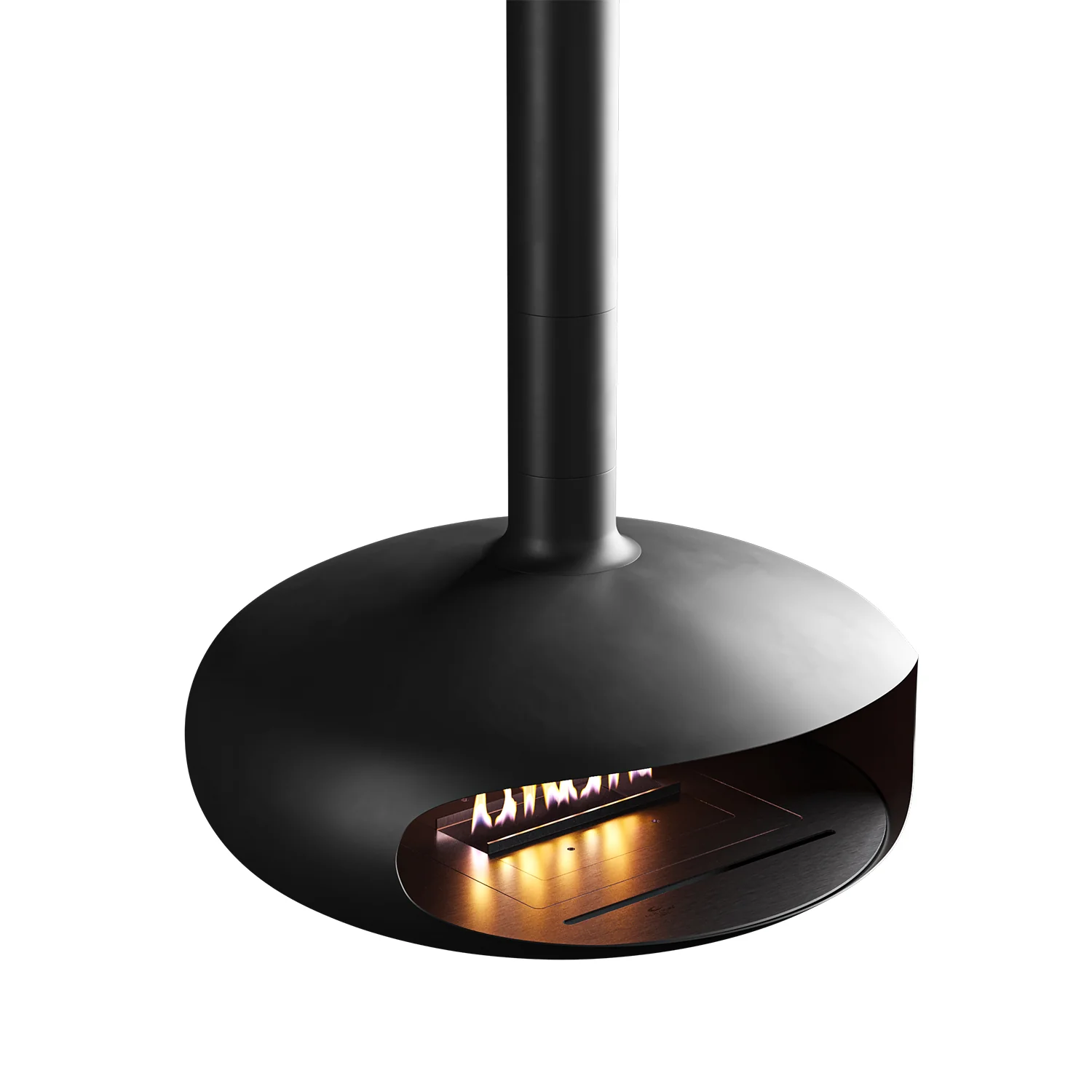 icon fires | the iconic 900 hanging fireplace | matte black - Image 9