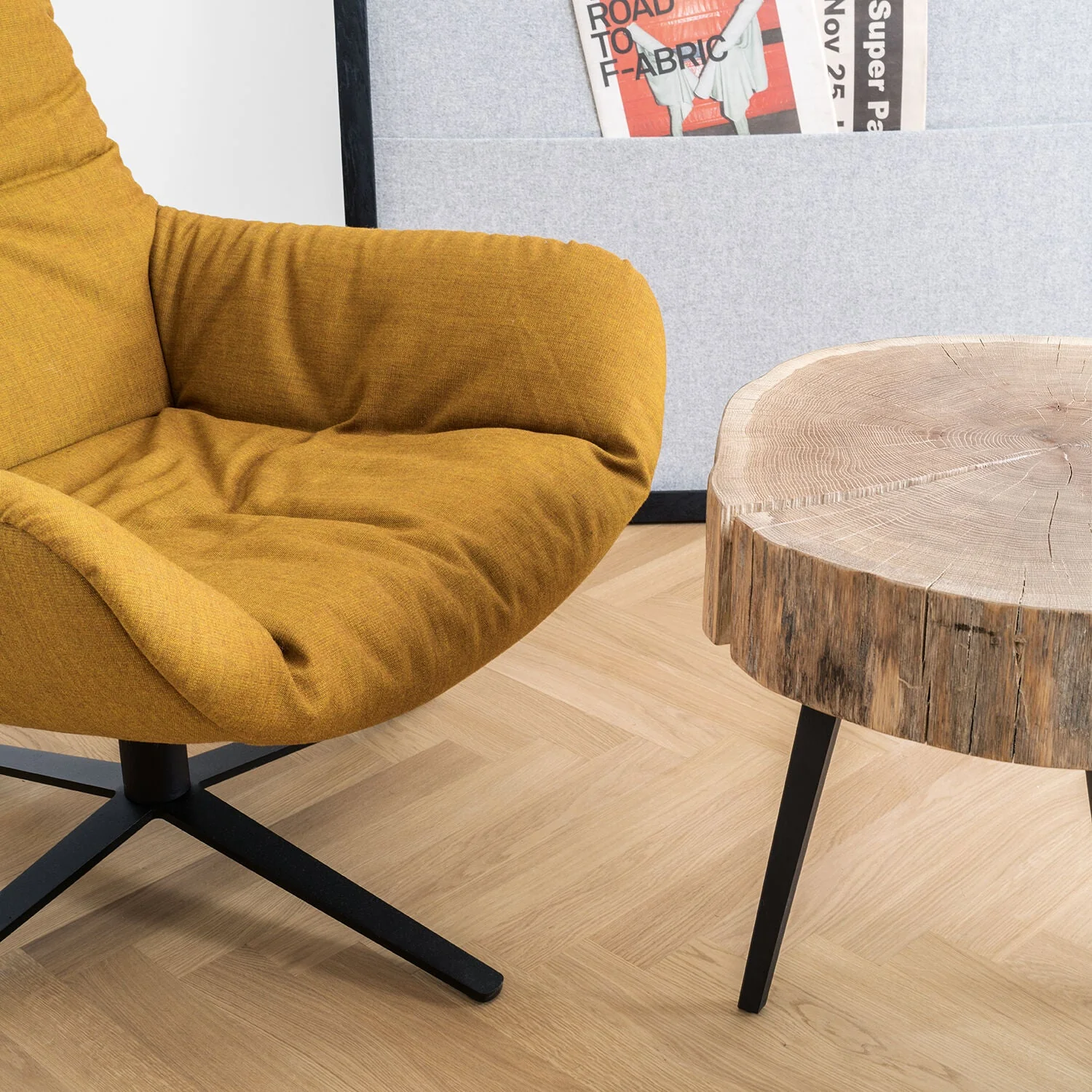 janua | bc 05 stomp table | 70-80cm | natural oak raw - Image 2