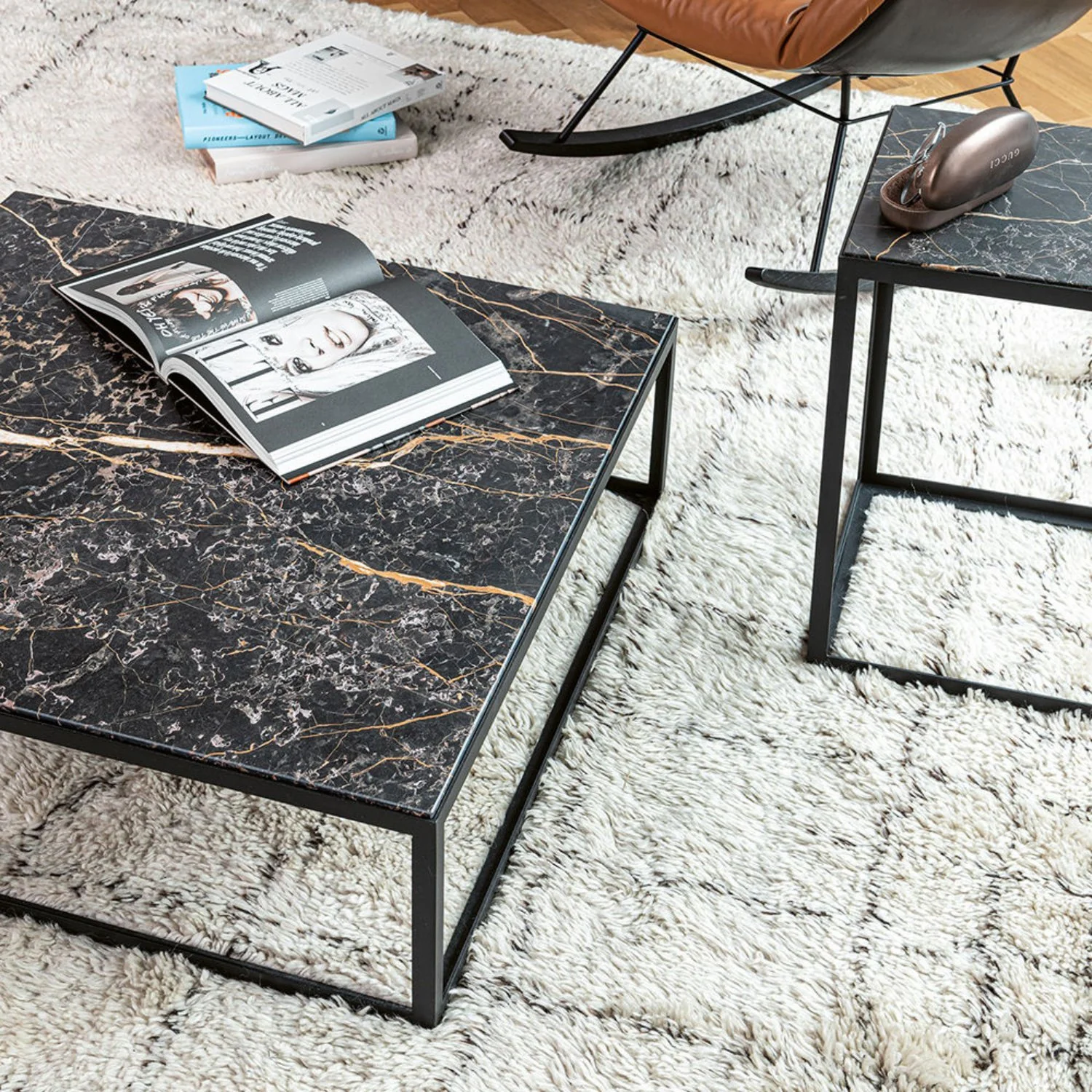 janua | sc 54 coffee table | black + gold limestone - Image 18