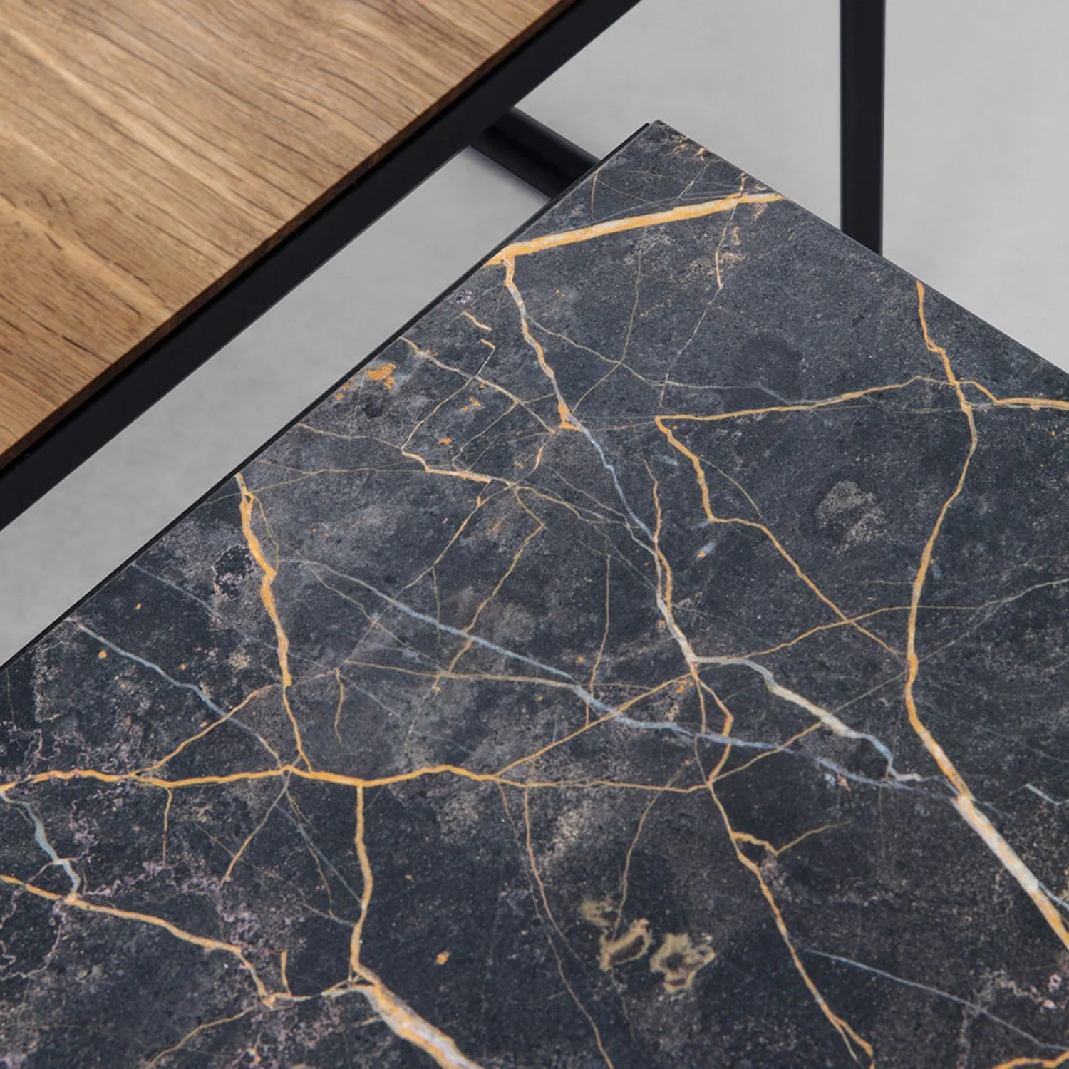 janua | sc 54 coffee table | black + gold limestone - Image 8