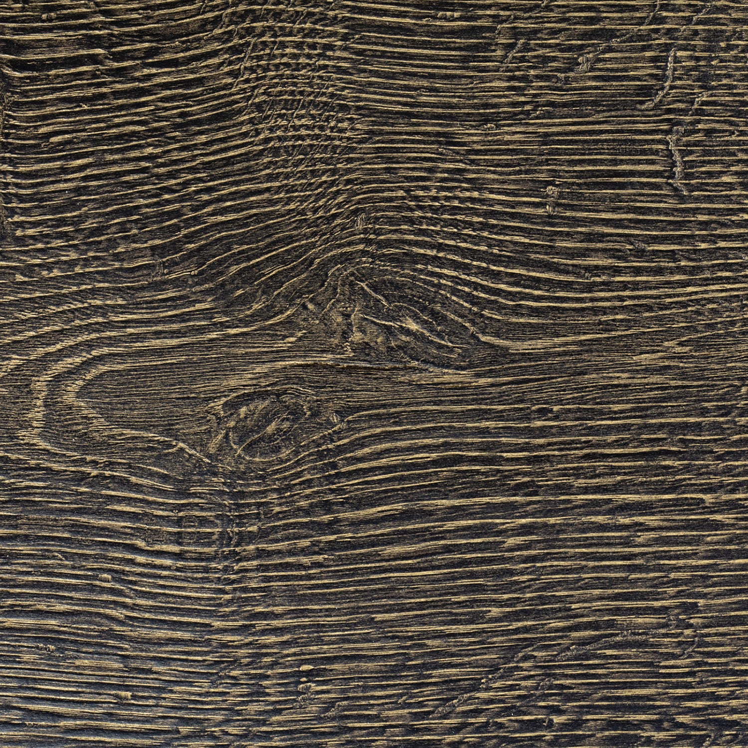 janua | sk 02 cube side table / stool | charred washed oak + gold tone 45cm - Image 3