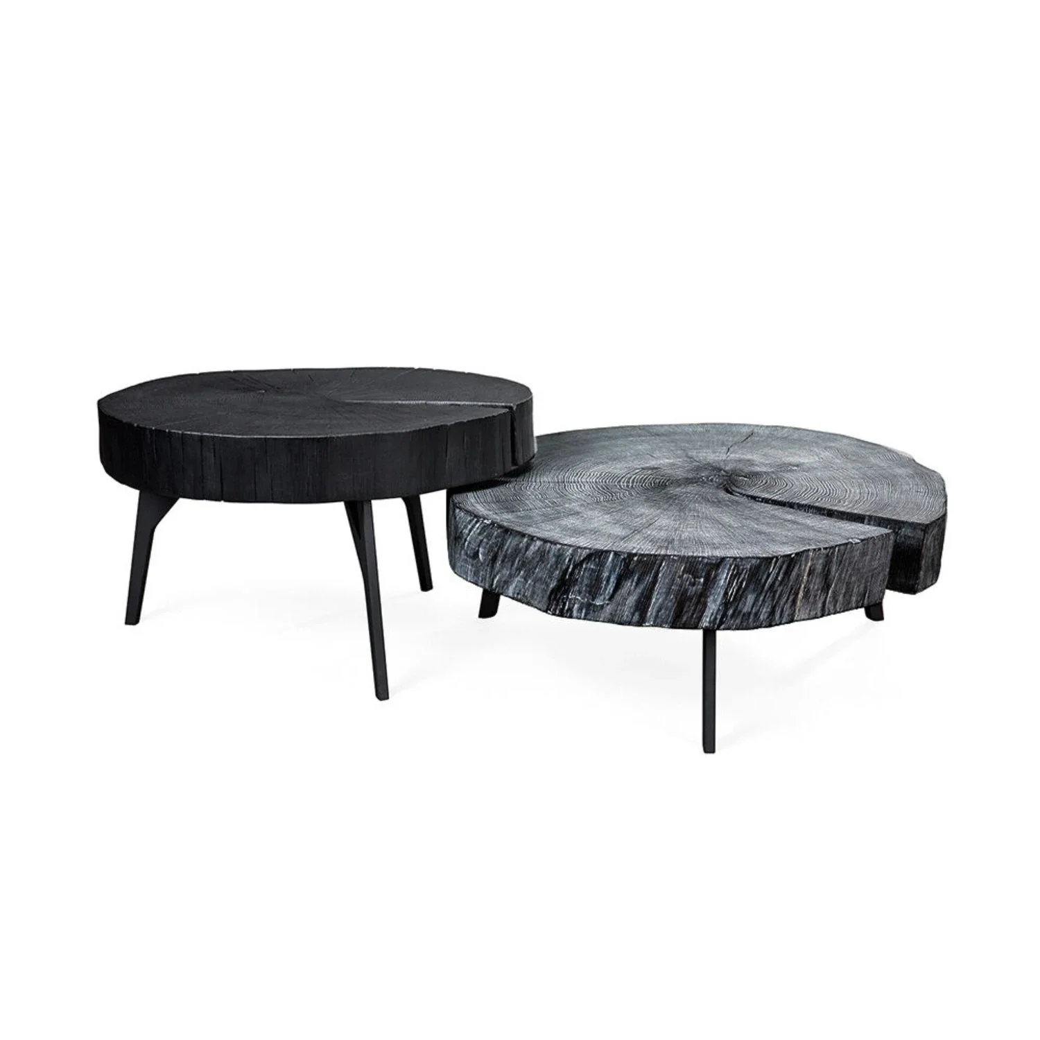 janua | bc 05 stomp table | 80-90cm | charburned limed oak shade grey - Image 3