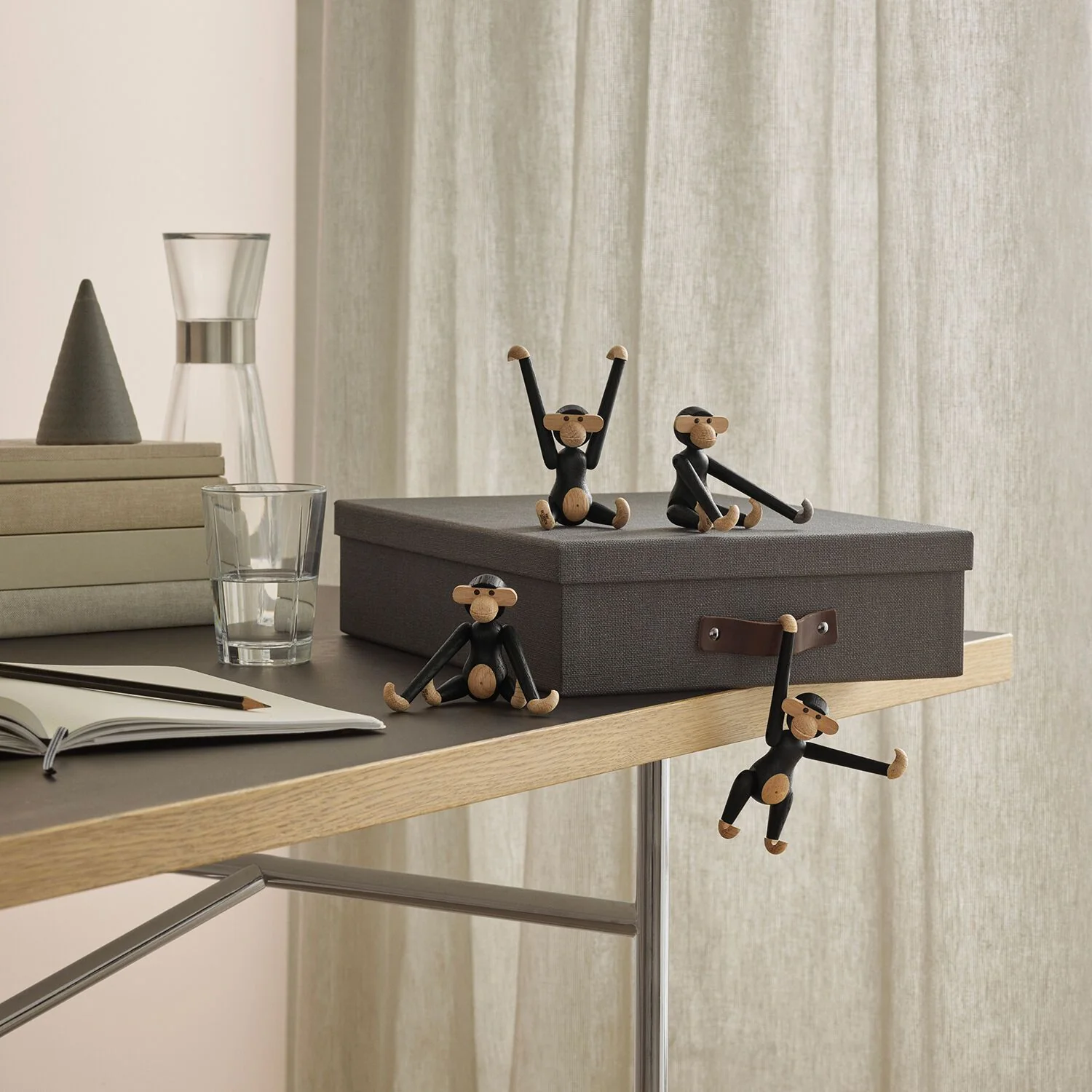 kay bojesen | monkey mini | dark stained oak - Image 12