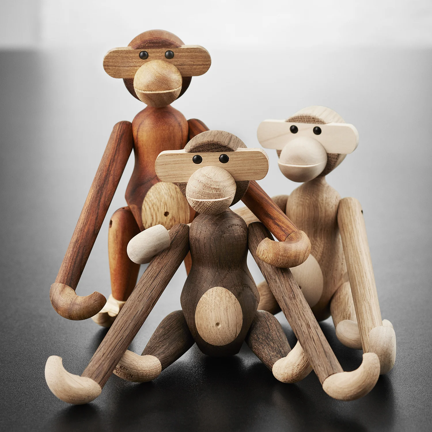 kay bojesen | monkey small | oak + maple - Image 6