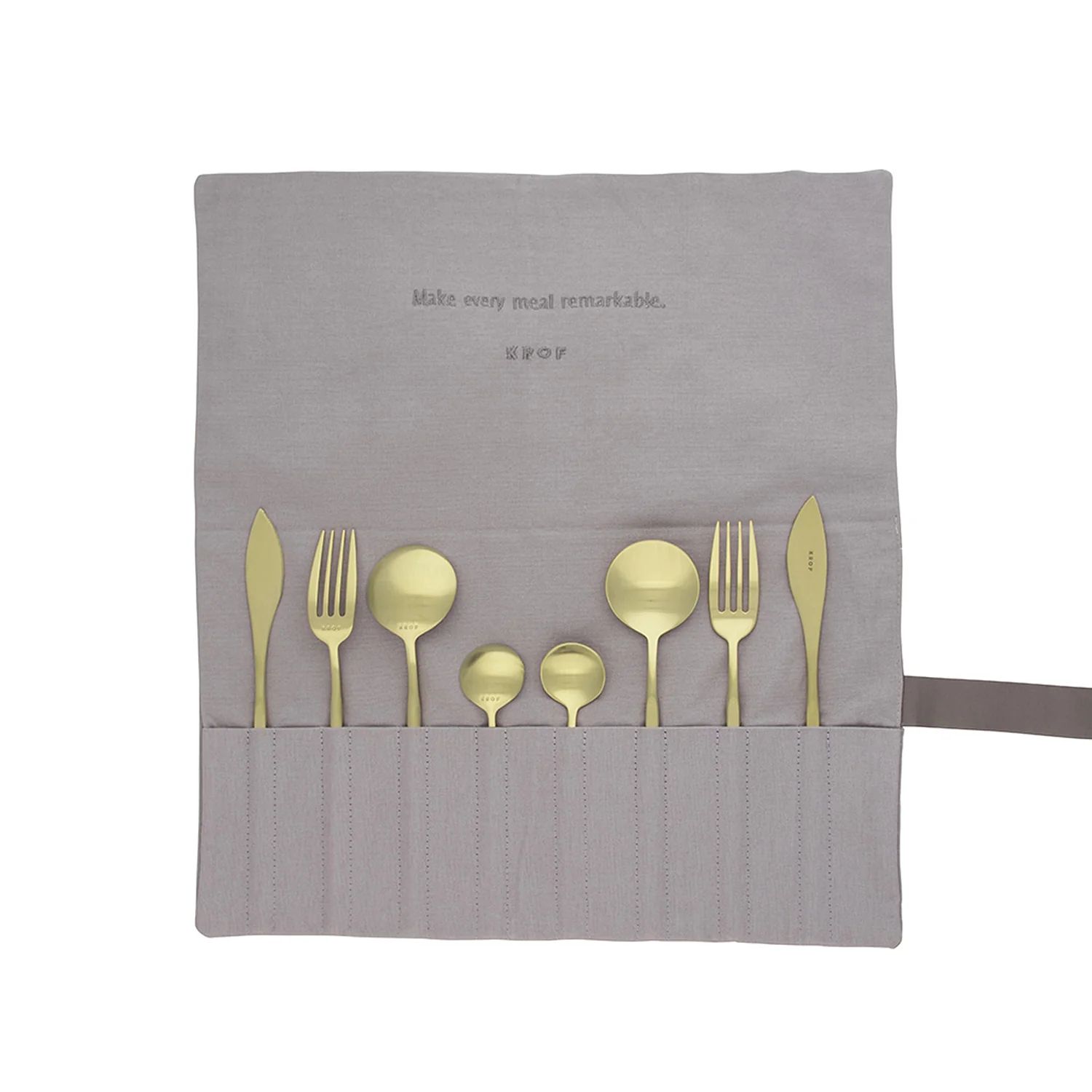 krof | collection no.1 | 24 piece cutlery set | brushed silver - Image 8