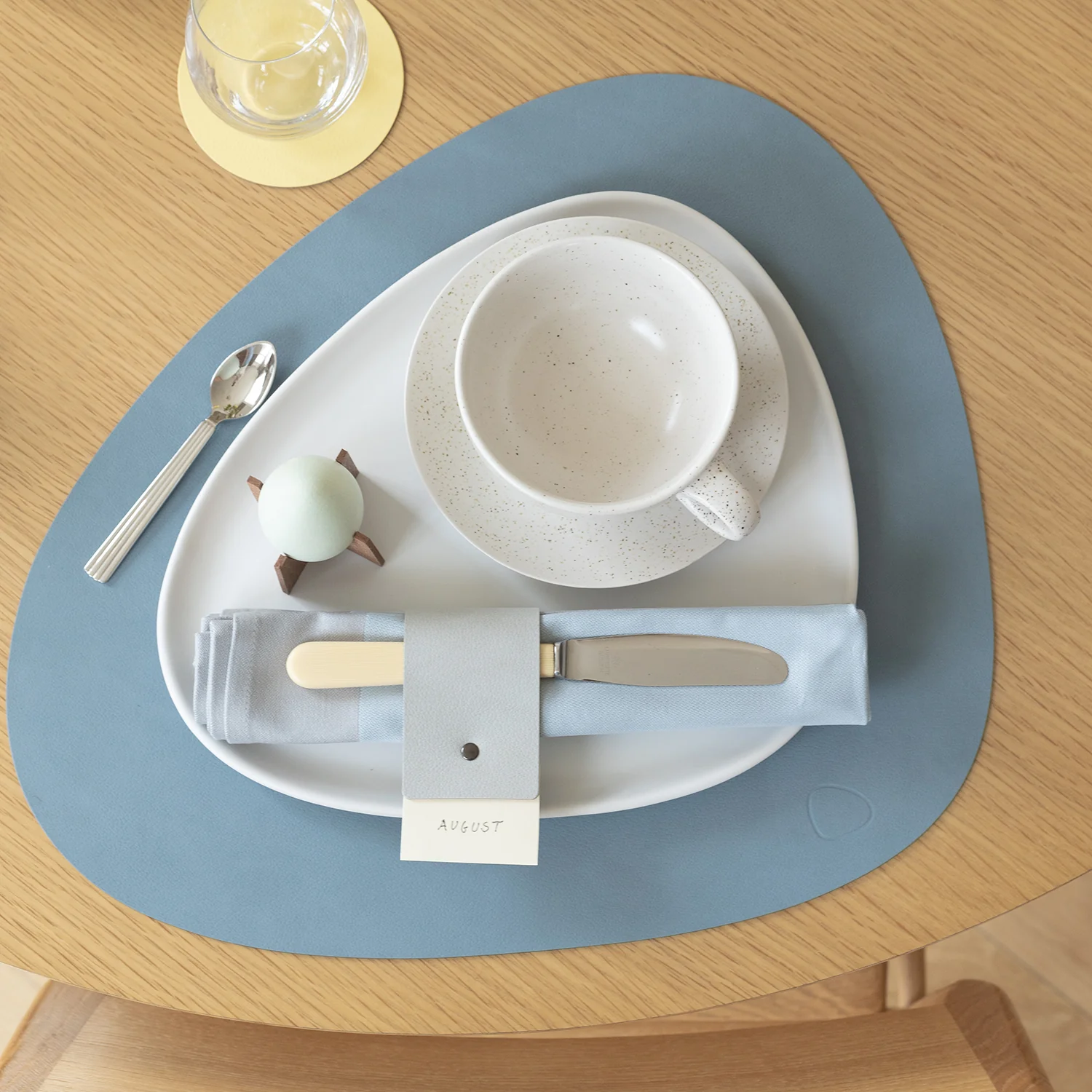 lind dna | table mat | curve large | nupo light blue - Image 4