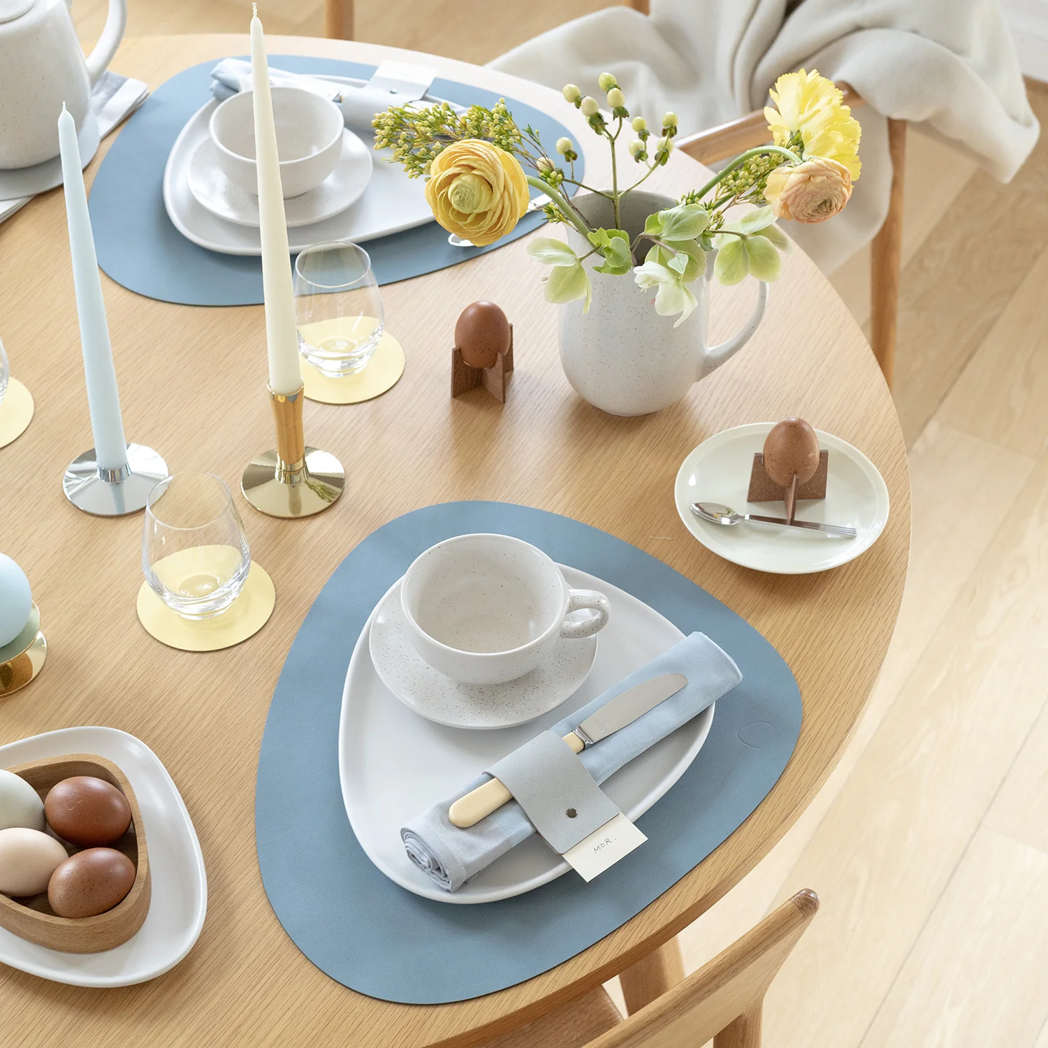 lind dna | table mat | curve large | nupo light blue - Image 5