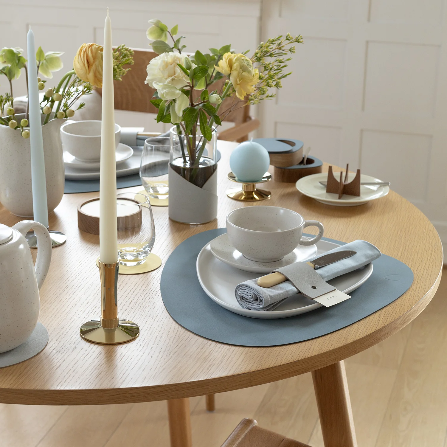 lind dna | table mat | curve large | nupo light blue - Image 6