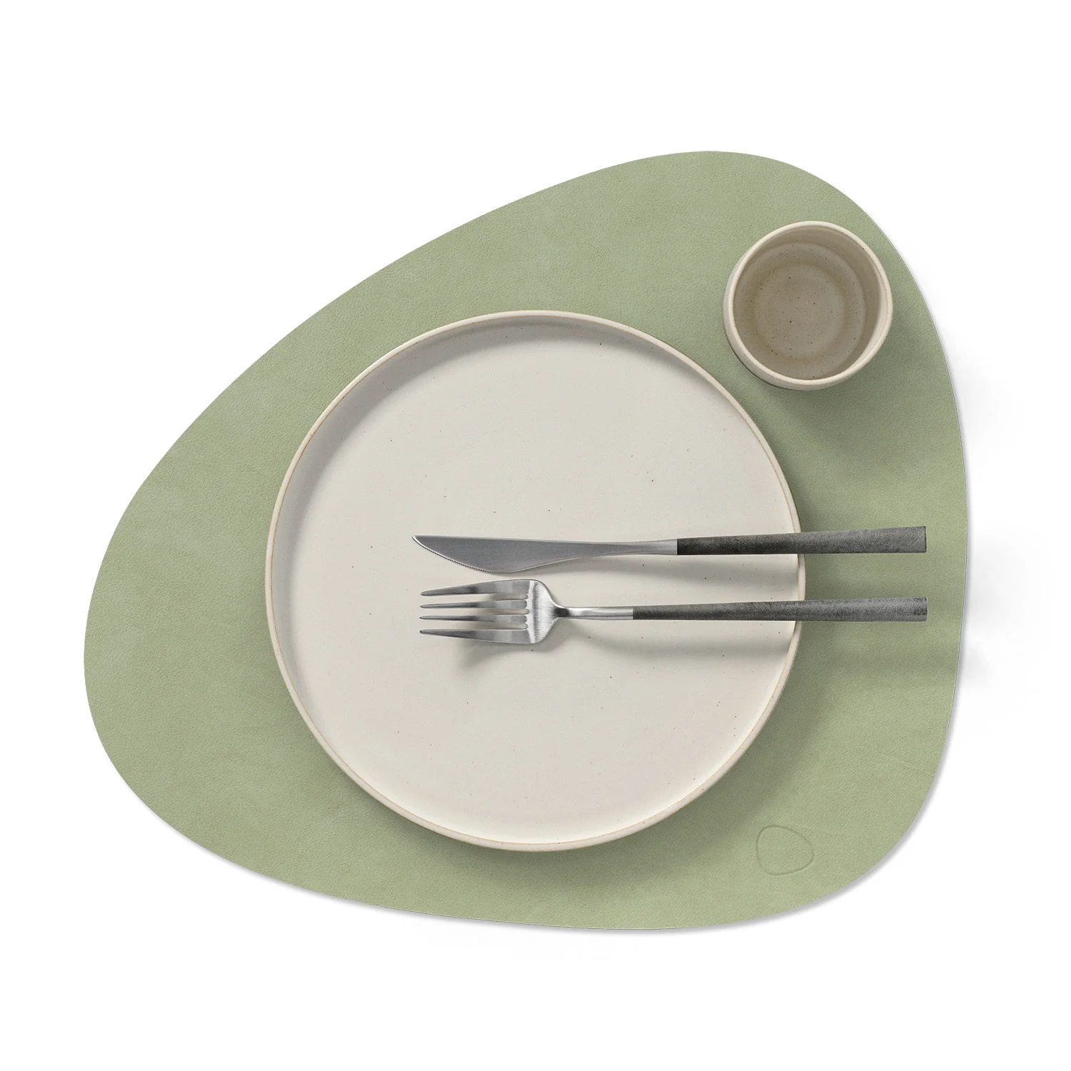 lind dna | table mat | curve large | nupo olive green - Image 3
