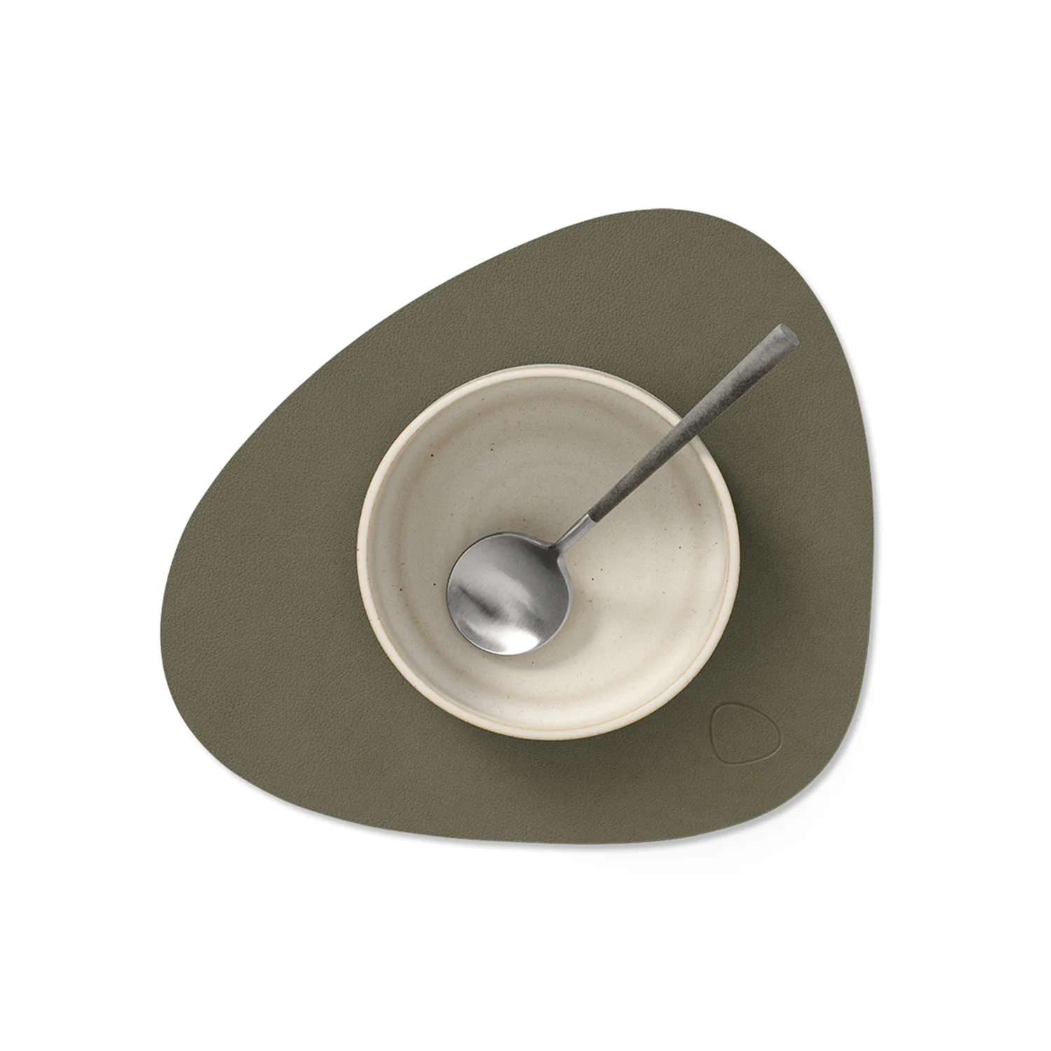 lind dna | table mat | curve small | nupo army green - Image 2