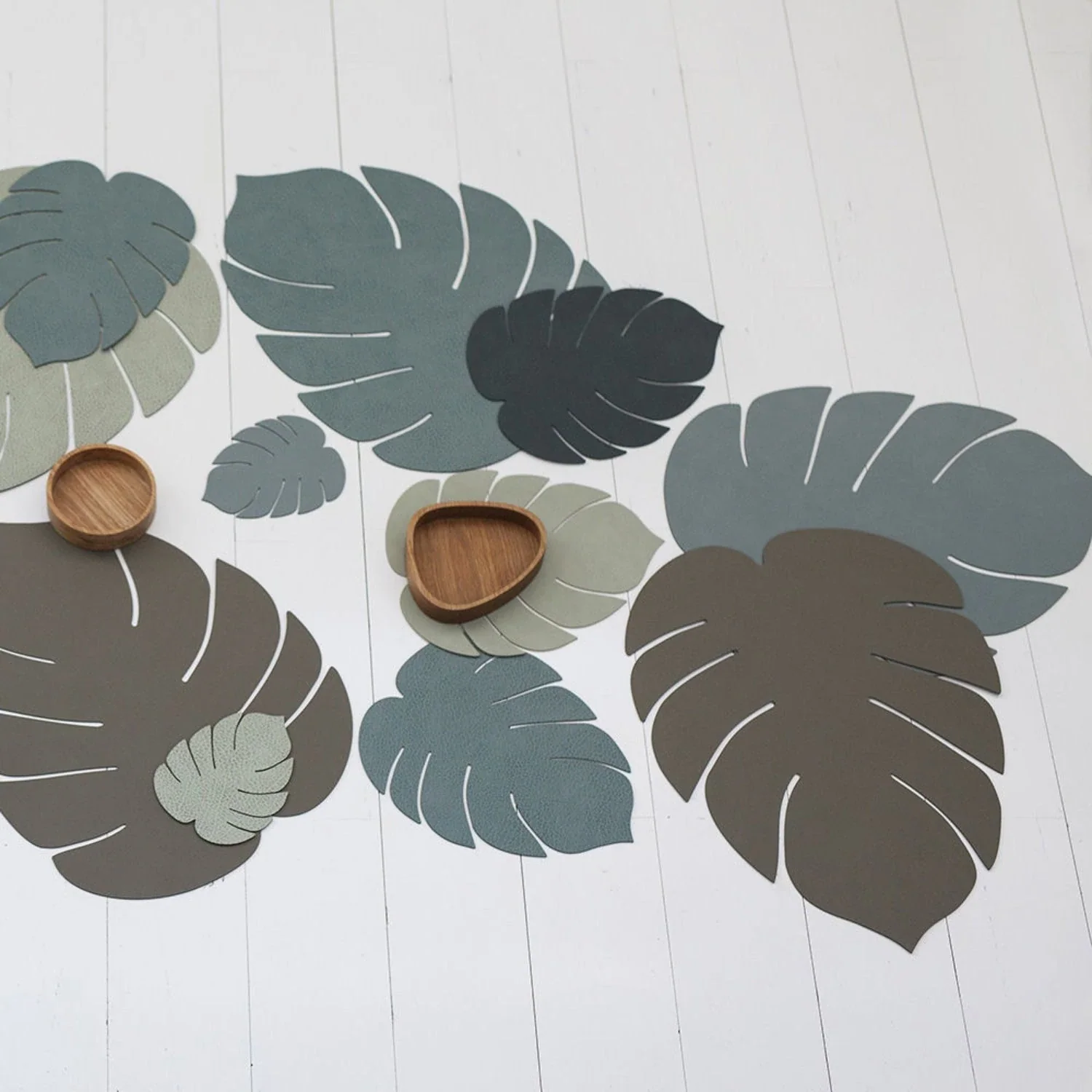 lind dna | table mat | leaf small | nupo dark green - Image 5