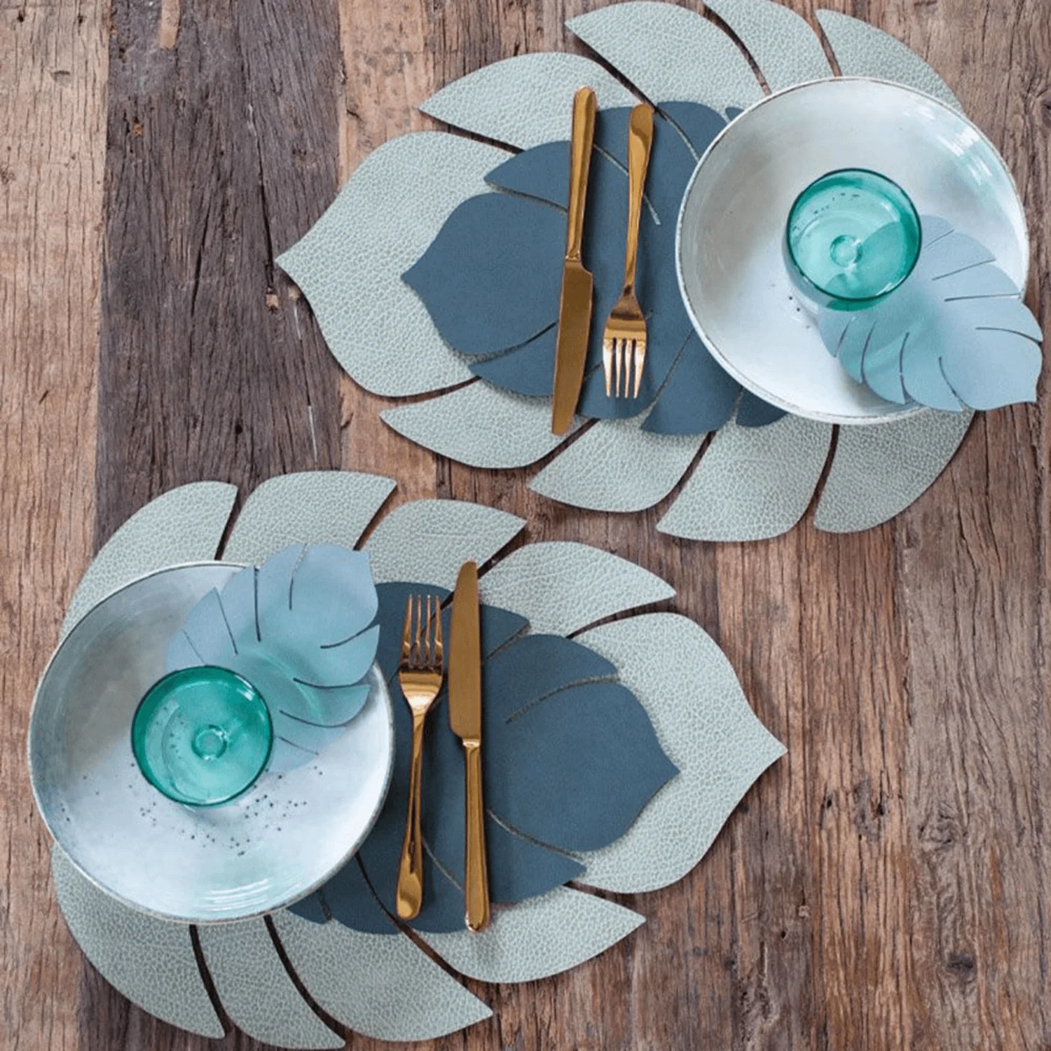 lind dna | table mat | leaf small | nupo dark green - Image 6