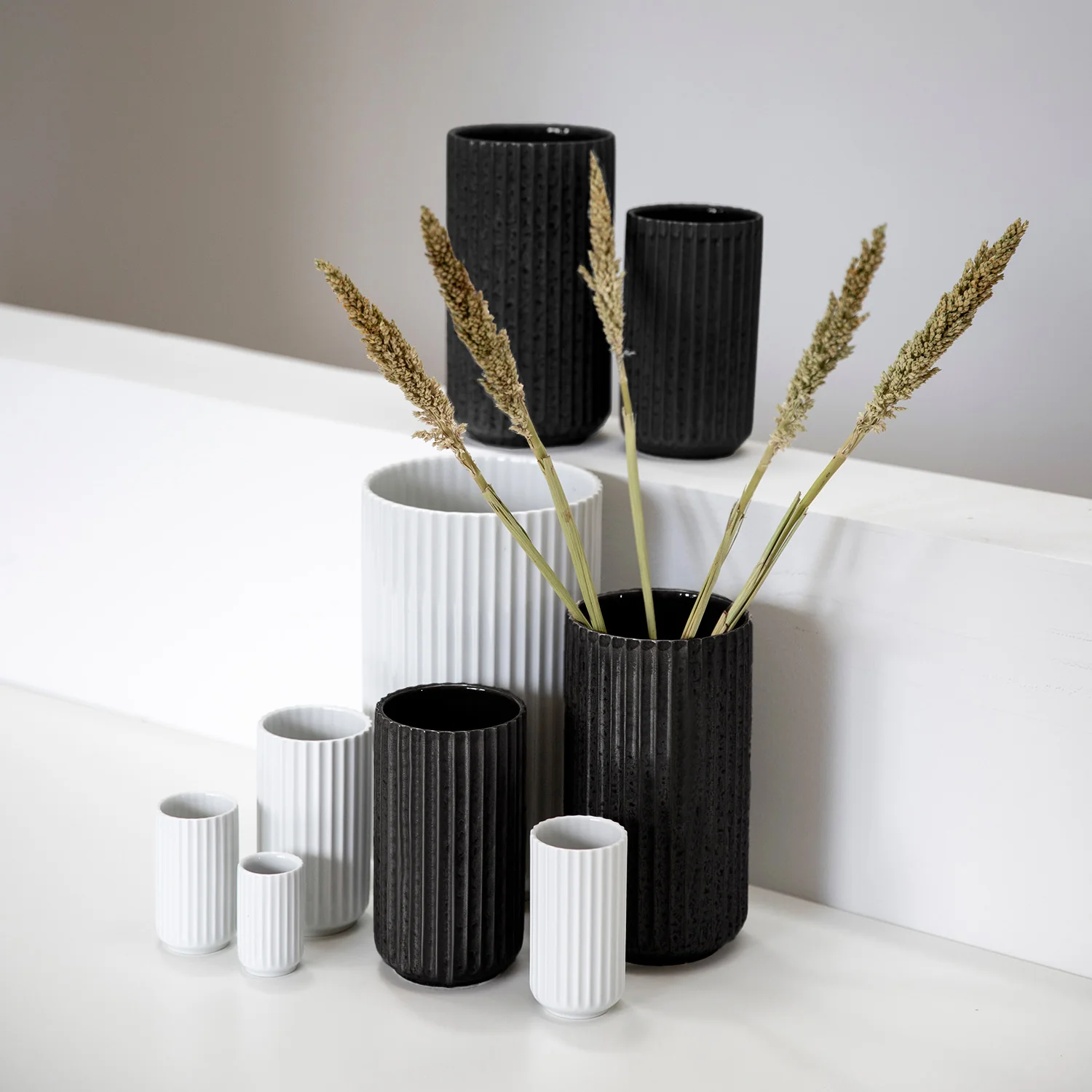 lyngby | porcelain vase 15cm | black - LC - Image 6