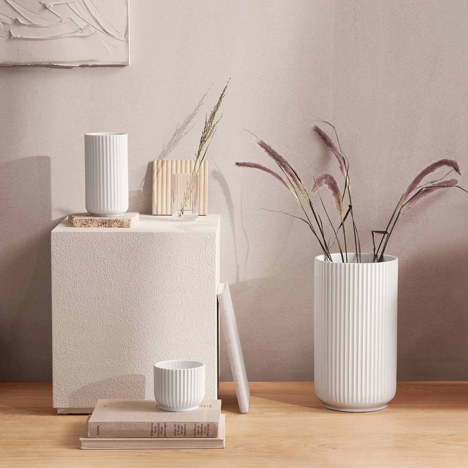 lyngby | porcelain vase 38cm | white - LC - Image 5