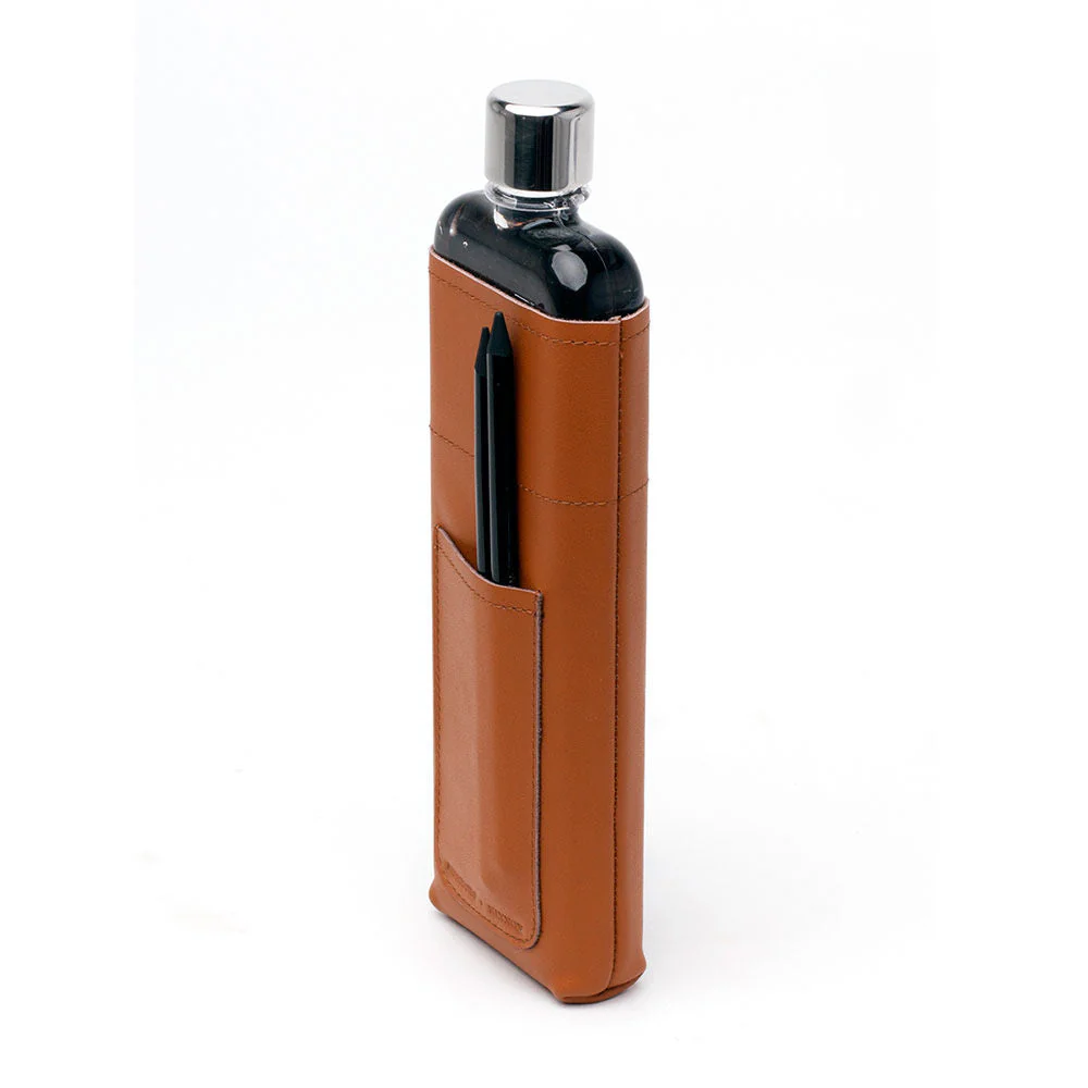 memobottle | sleeve slim leather | tan - LC - Image 4