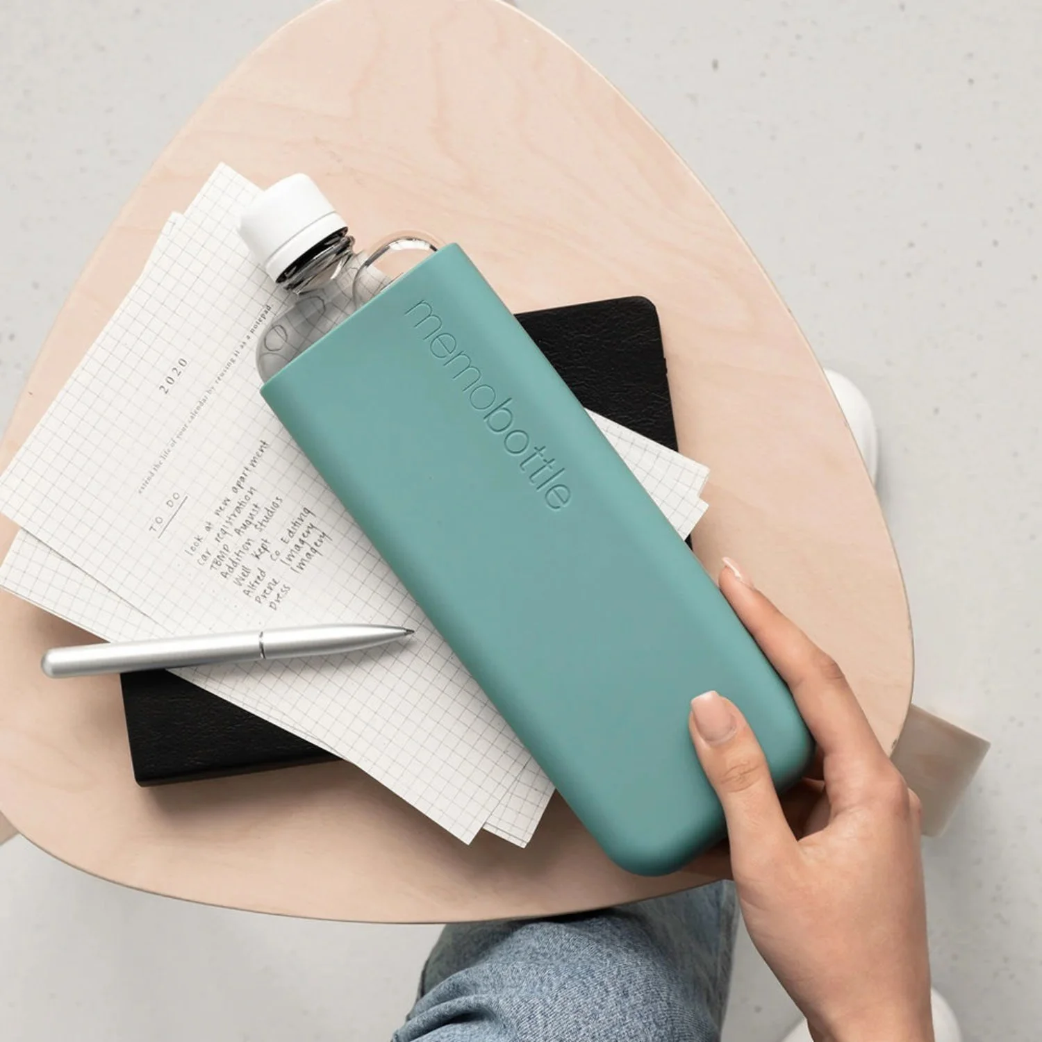 memobottle | sleeve slim silicone | sea mist - LC - Image 4