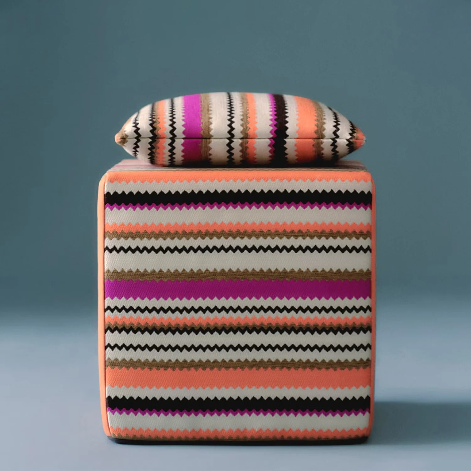 missoni home | cancun chevron outdoor cushion 60cm | colour 159 - Image 3