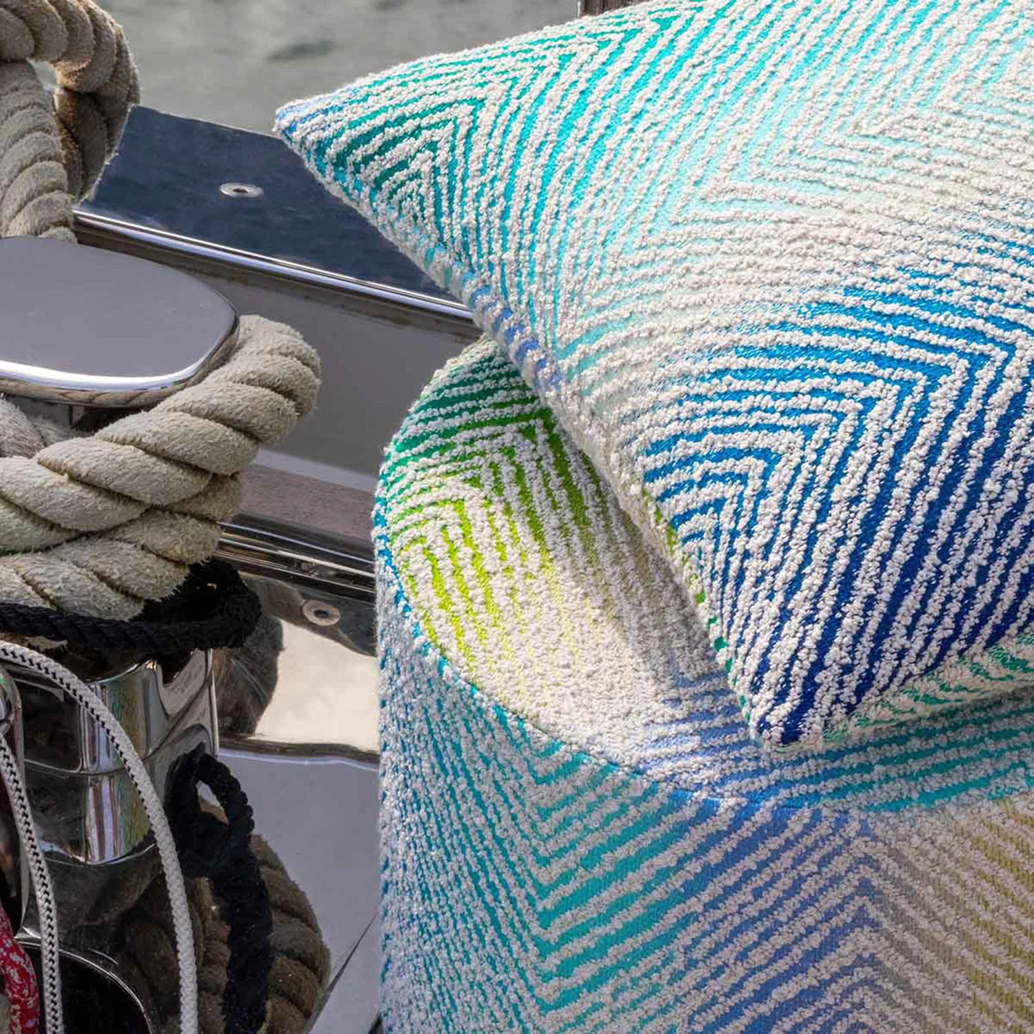 missoni home | island outdoor boucle cushion 50cm | colour 170 - Image 2