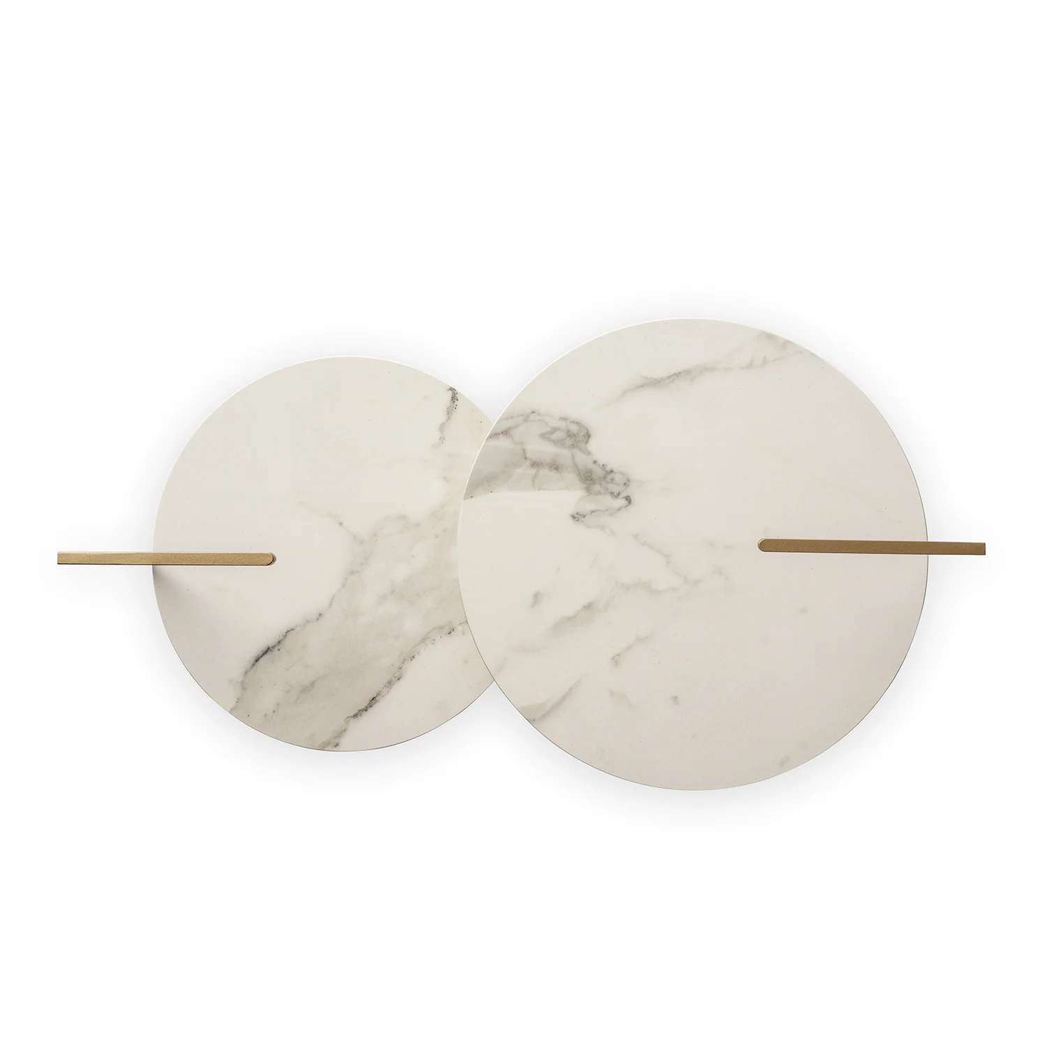 moeller design | CARRY side table | white calacatta ceramic + gold frame - Image 12
