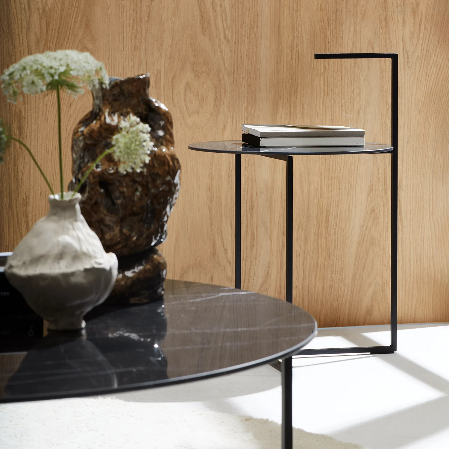 moeller design | CARRY coffee table | white calacatta ceramic + gold frame - Image 10
