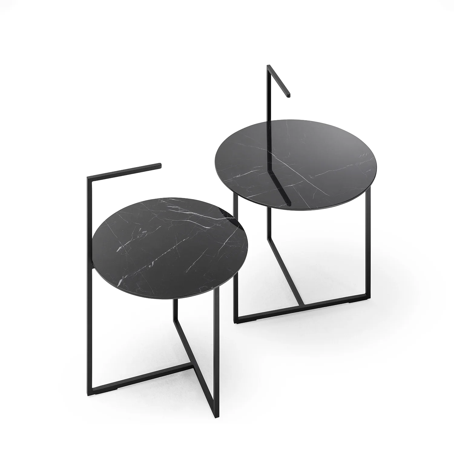 moeller design | CARRY side table | white calacatta ceramic + gold frame - Image 23