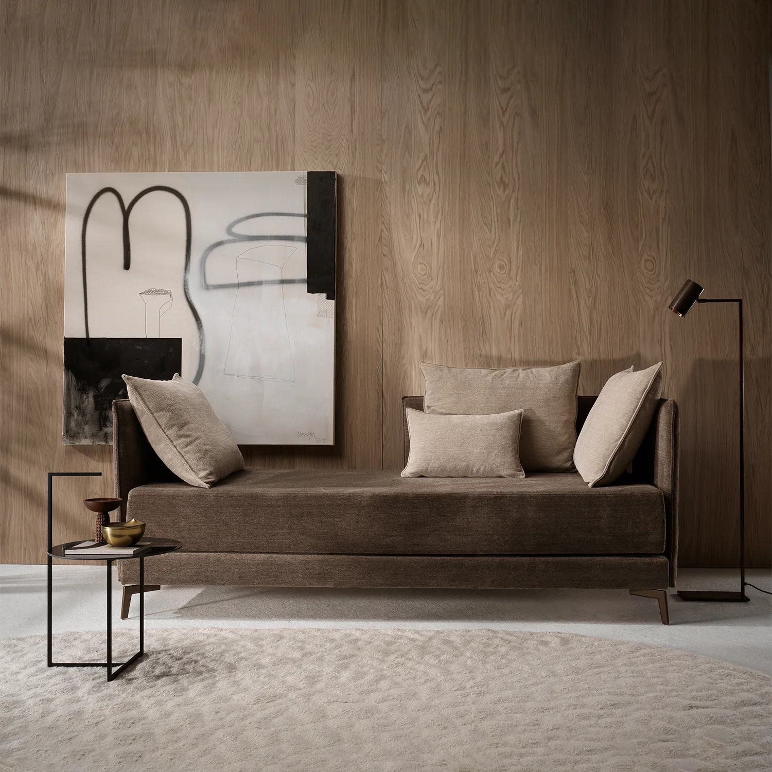moeller design | CARRY side table | white calacatta ceramic + gold frame - Image 26