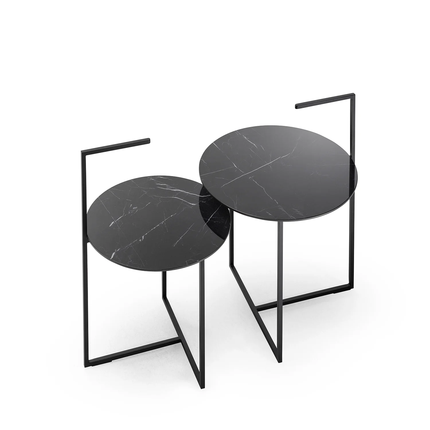 moeller design | CARRY side table | white calacatta ceramic + gold frame - Image 28