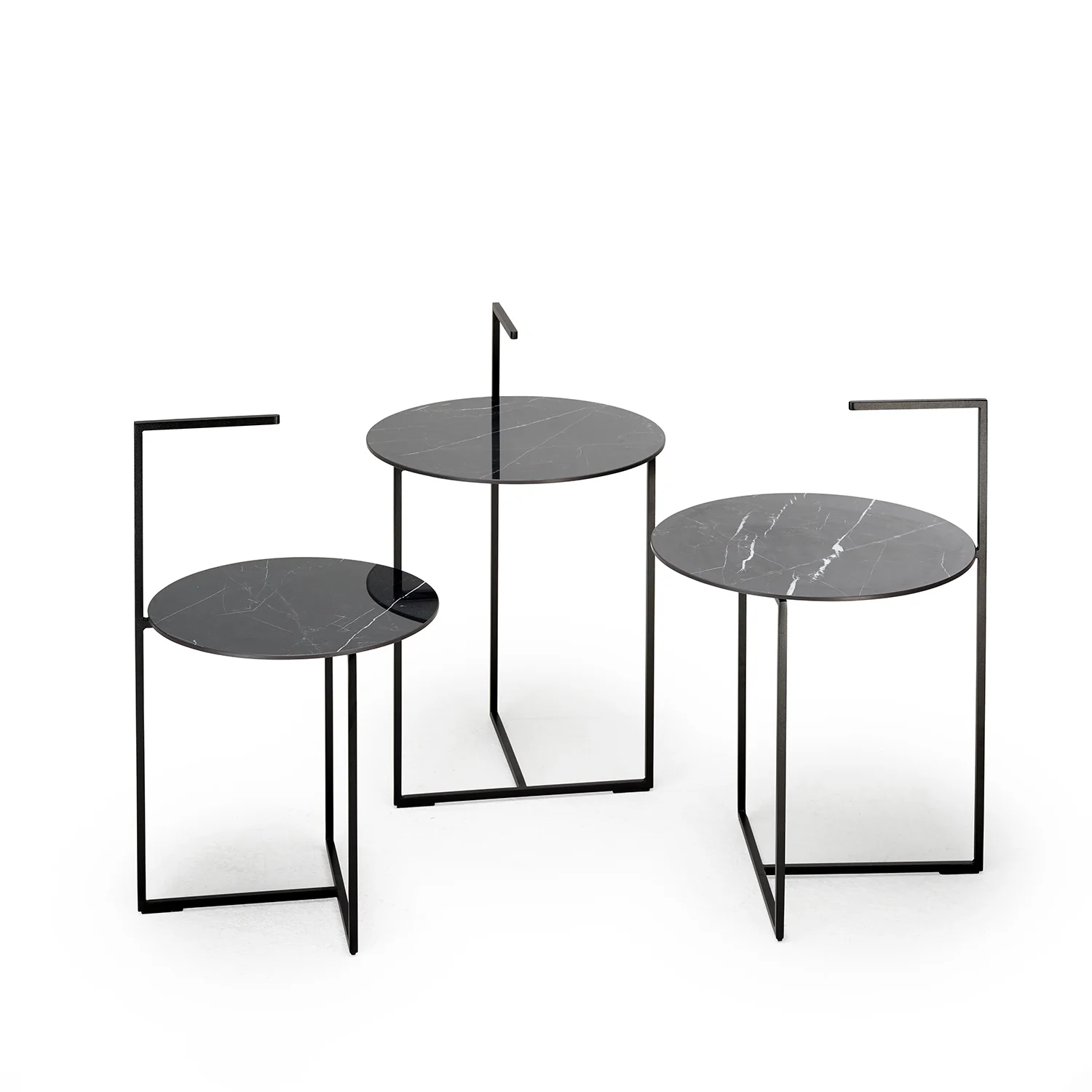 moeller design | CARRY side table | white calacatta ceramic + gold frame - Image 31