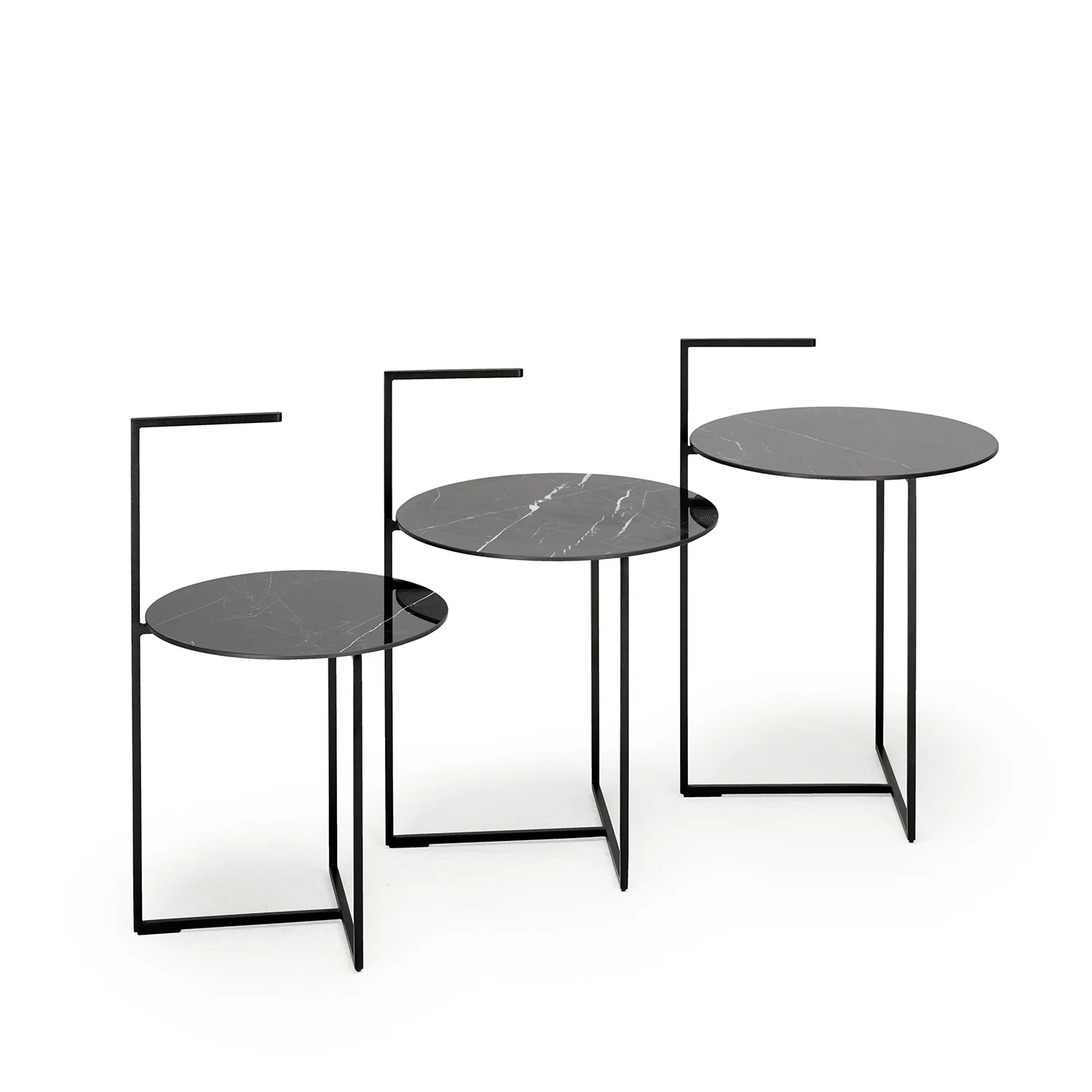 moeller design | CARRY side table | white calacatta ceramic + gold frame - Image 32