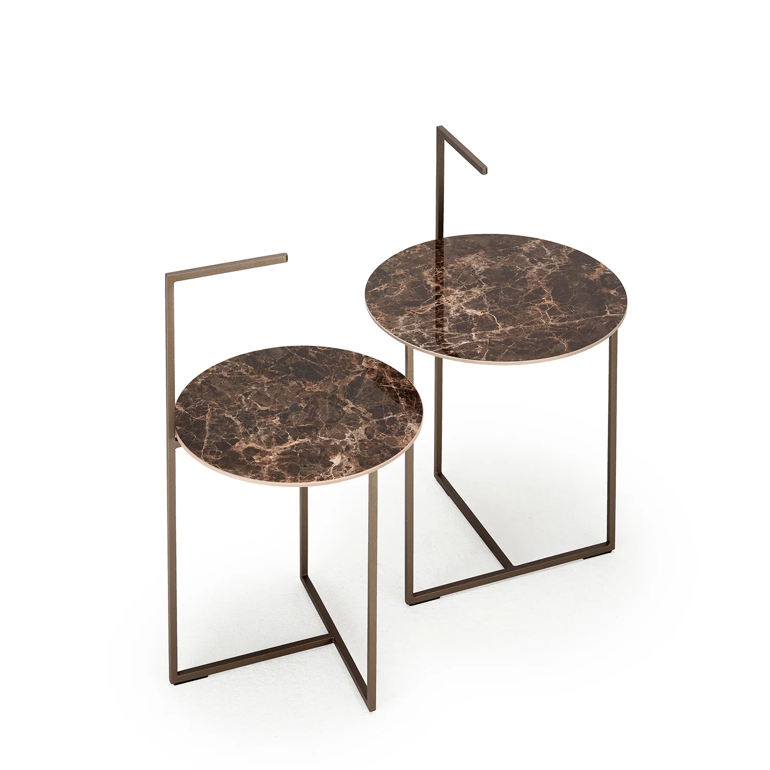 moeller design | CARRY side table | white calacatta ceramic + gold frame - Image 36