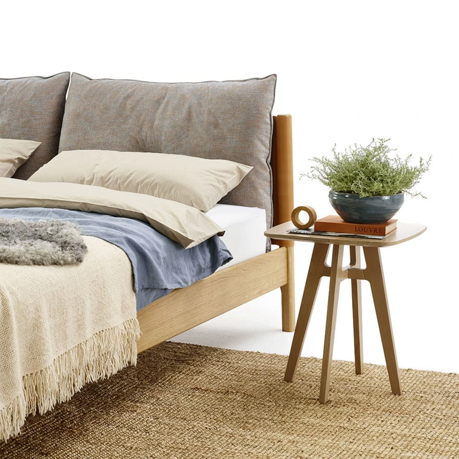 moeller design | LIV king bed | oak + whisky leather - Image 22