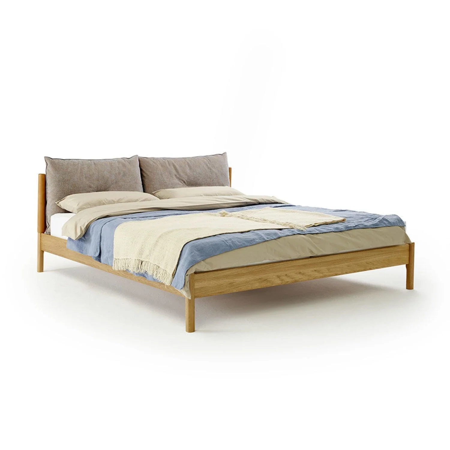 moeller design | LIV king bed | oak + whisky leather - Image 3