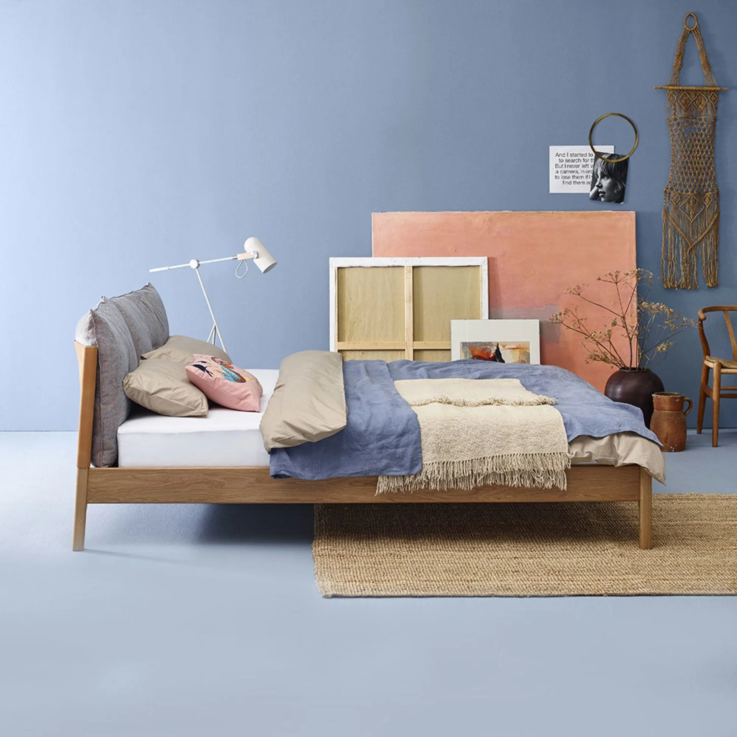 moeller design | LIV queen bed | oak + whisky leather - Image 12