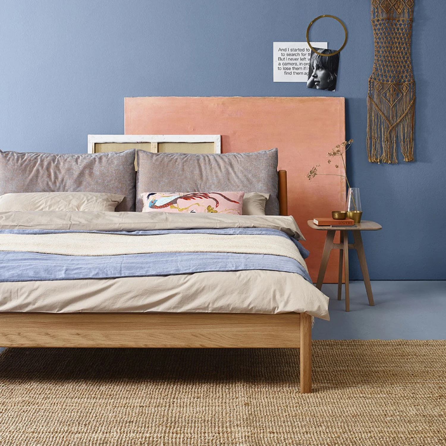 moeller design | LIV queen bed | oak + whisky leather - Image 14