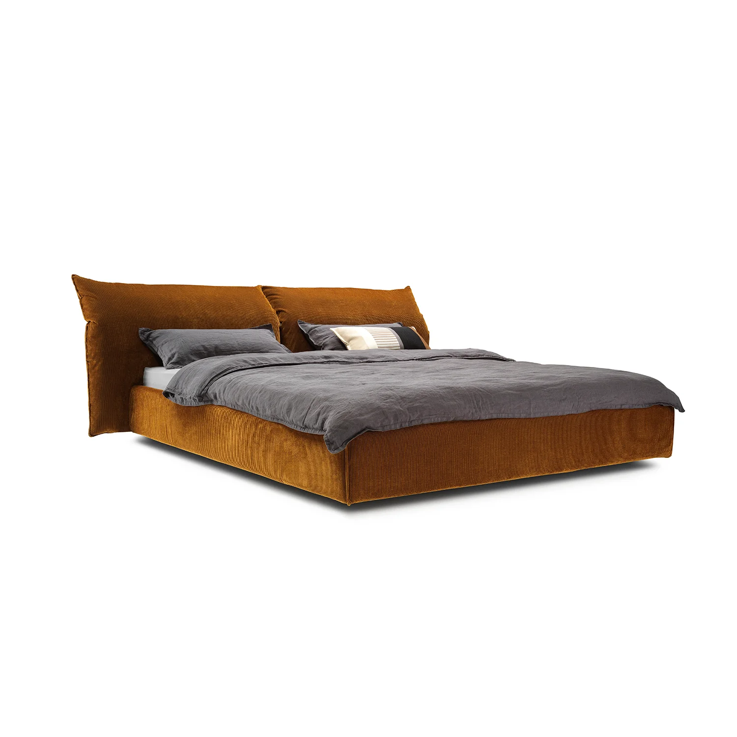 moeller design | ROSE queen bed with adjustable headrest | charmelle cord 52